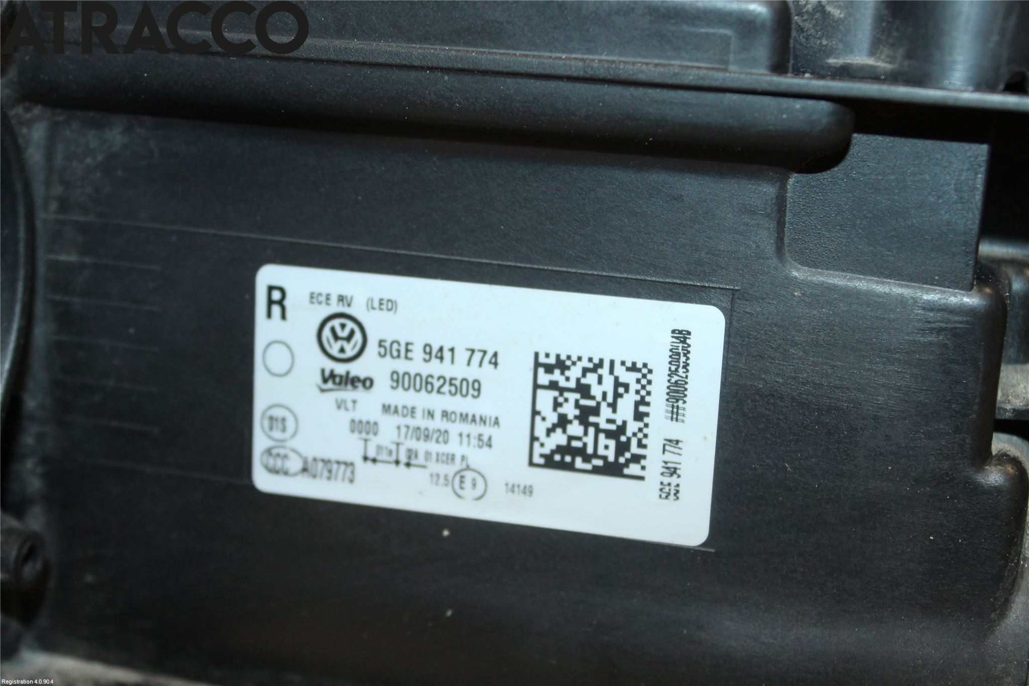 Volkswagen VW GOLF / E-GOLF VII 13-20 Frontlykt Høyre