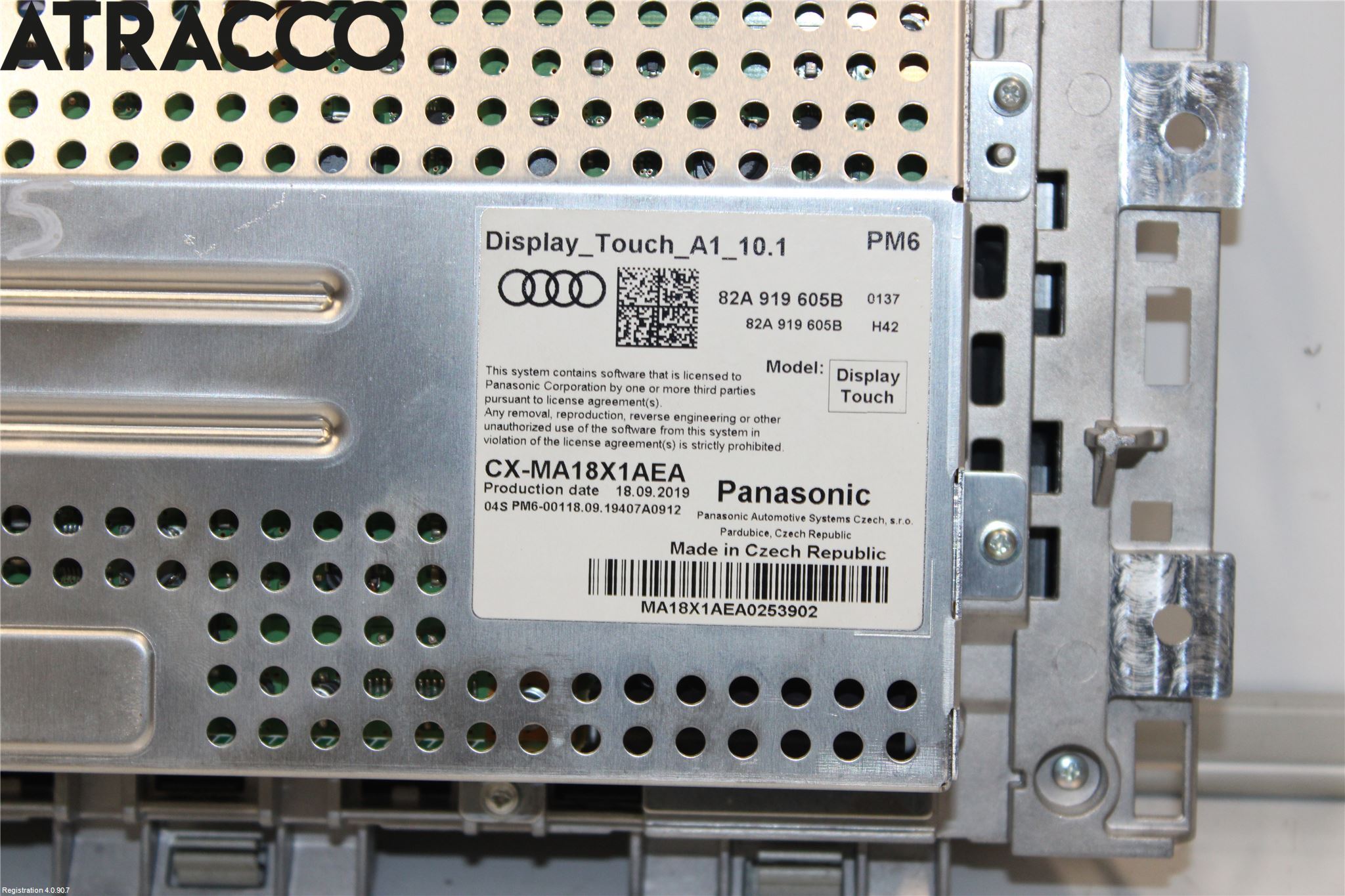 Audi A1 19- Instr Skjerm Dvd-Gps-Ac-Tlf