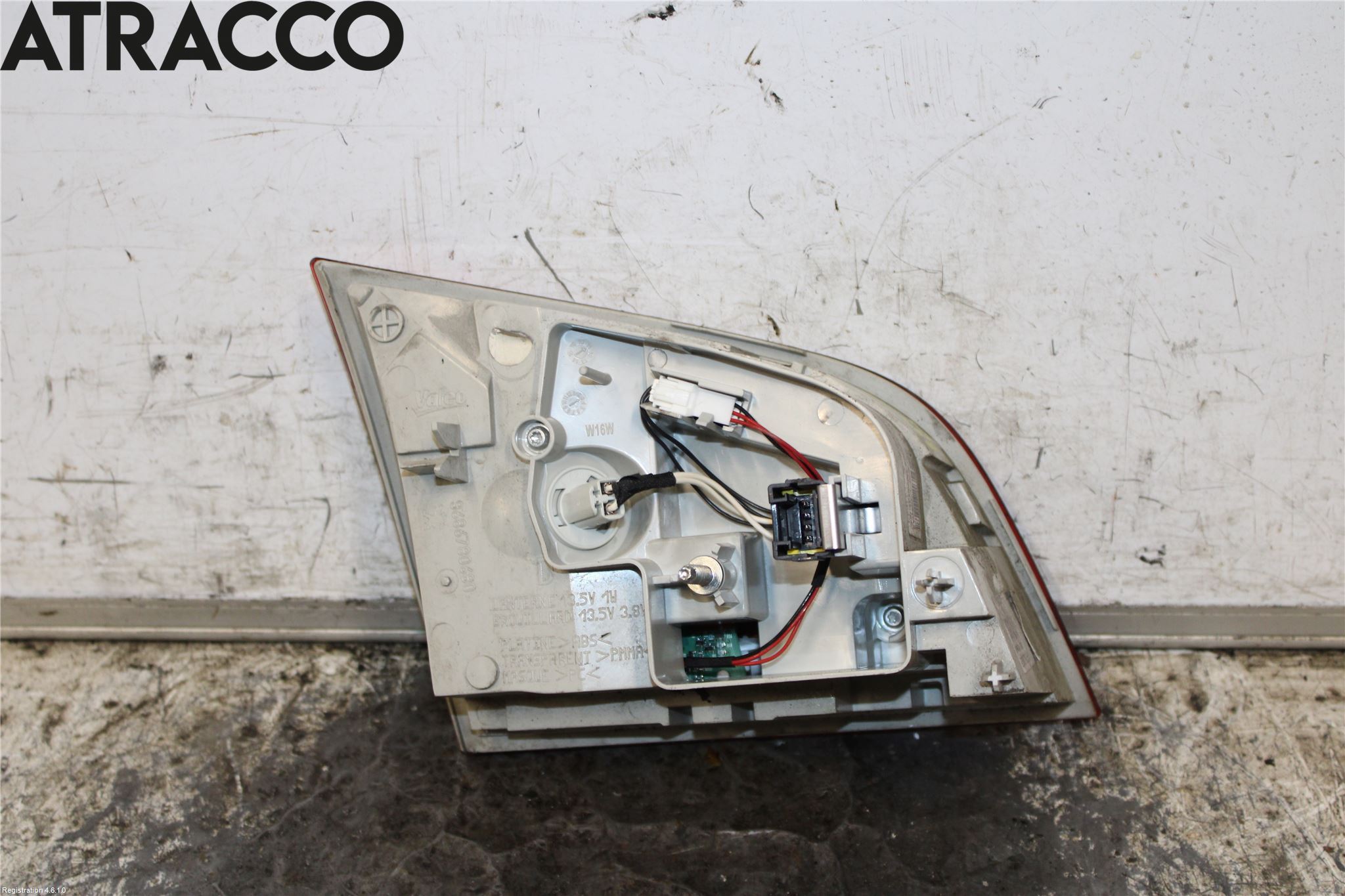 Peugeot 508 11-18 Baklykt Høyre  På Luke(Indre)