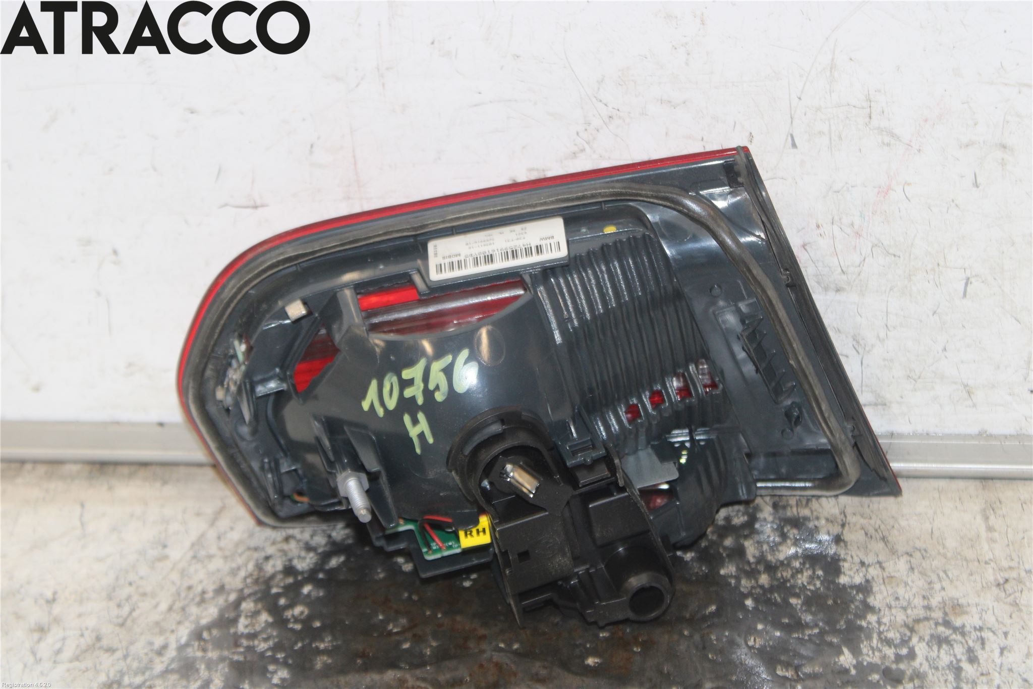 BMW 3 F30/F31/F80 12-19 Baklykt Høyre  På Luke(Indre)