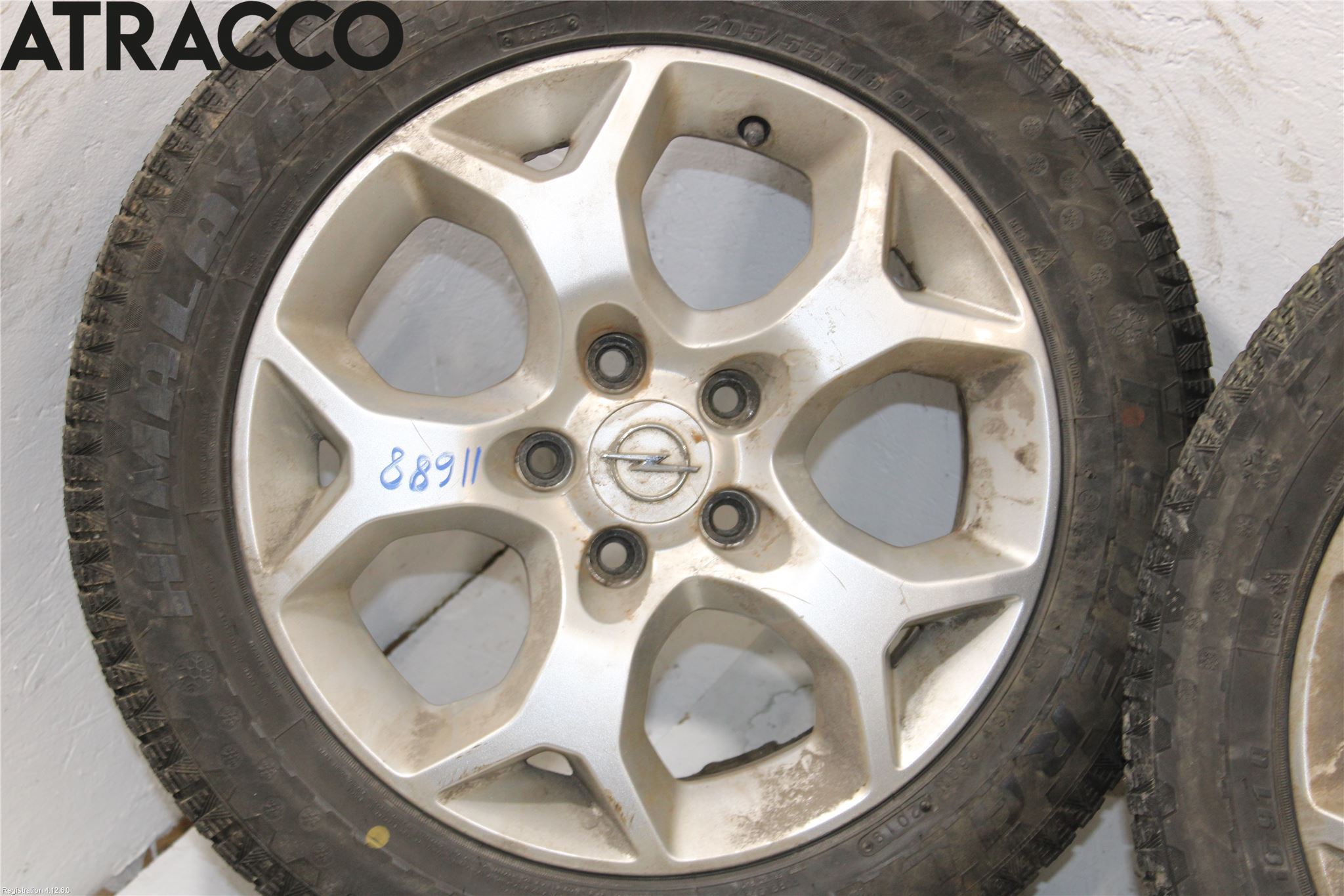 Opel ASTRA H 04-12 Dekk Vinter På Alu Felg 4Stk