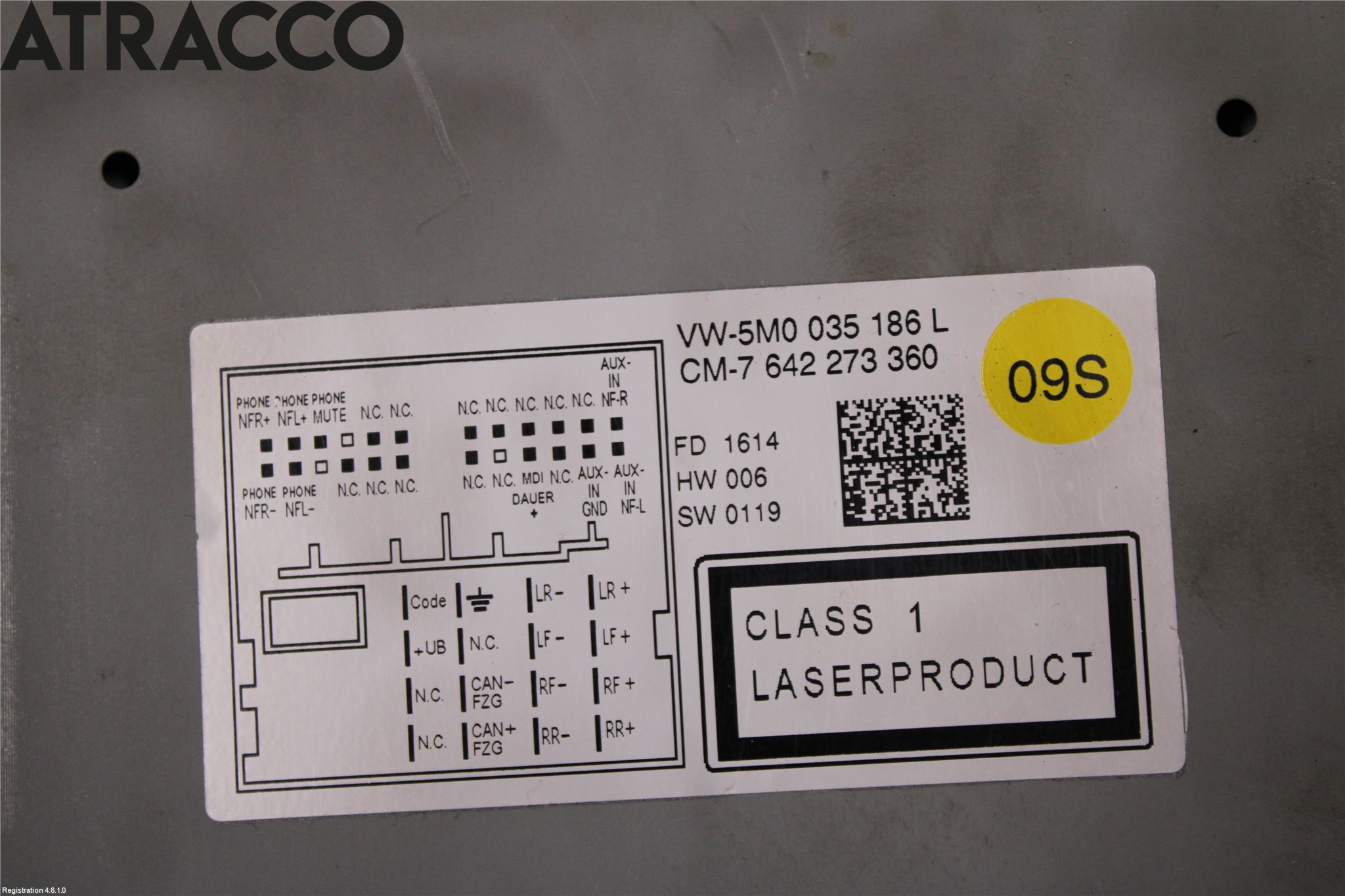 Volkswagen VW TRANSP/CARAVELLE (T5) 04-15 Stereo Radio Med Cd