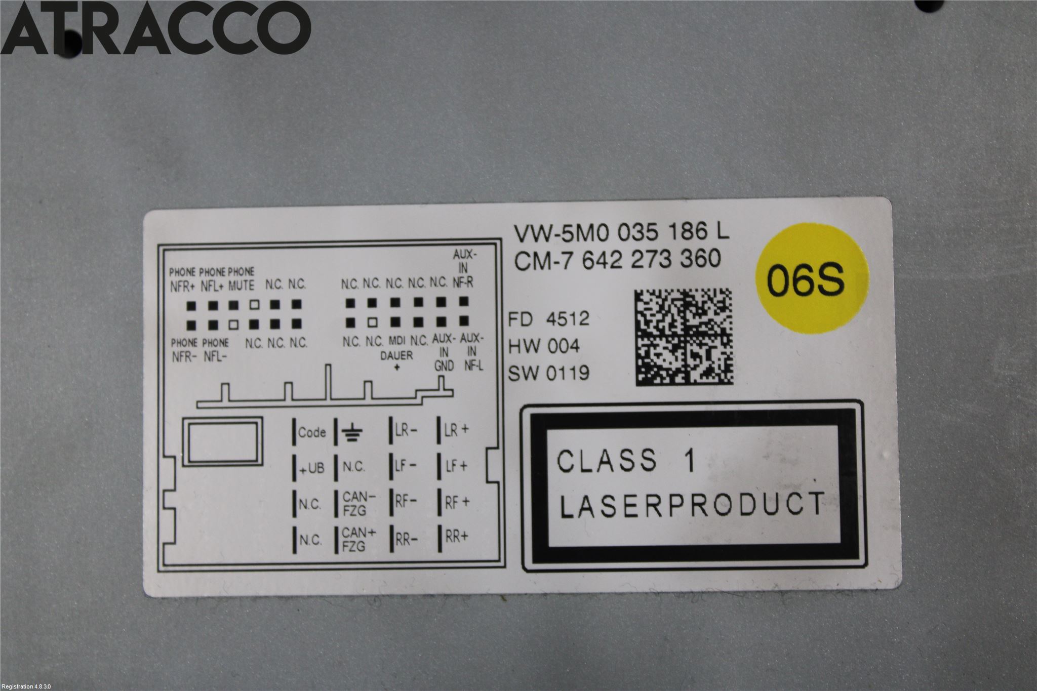Volkswagen VW TRANSP/CARAVELLE (T5) 04-15 Stereo Radio Med Cd