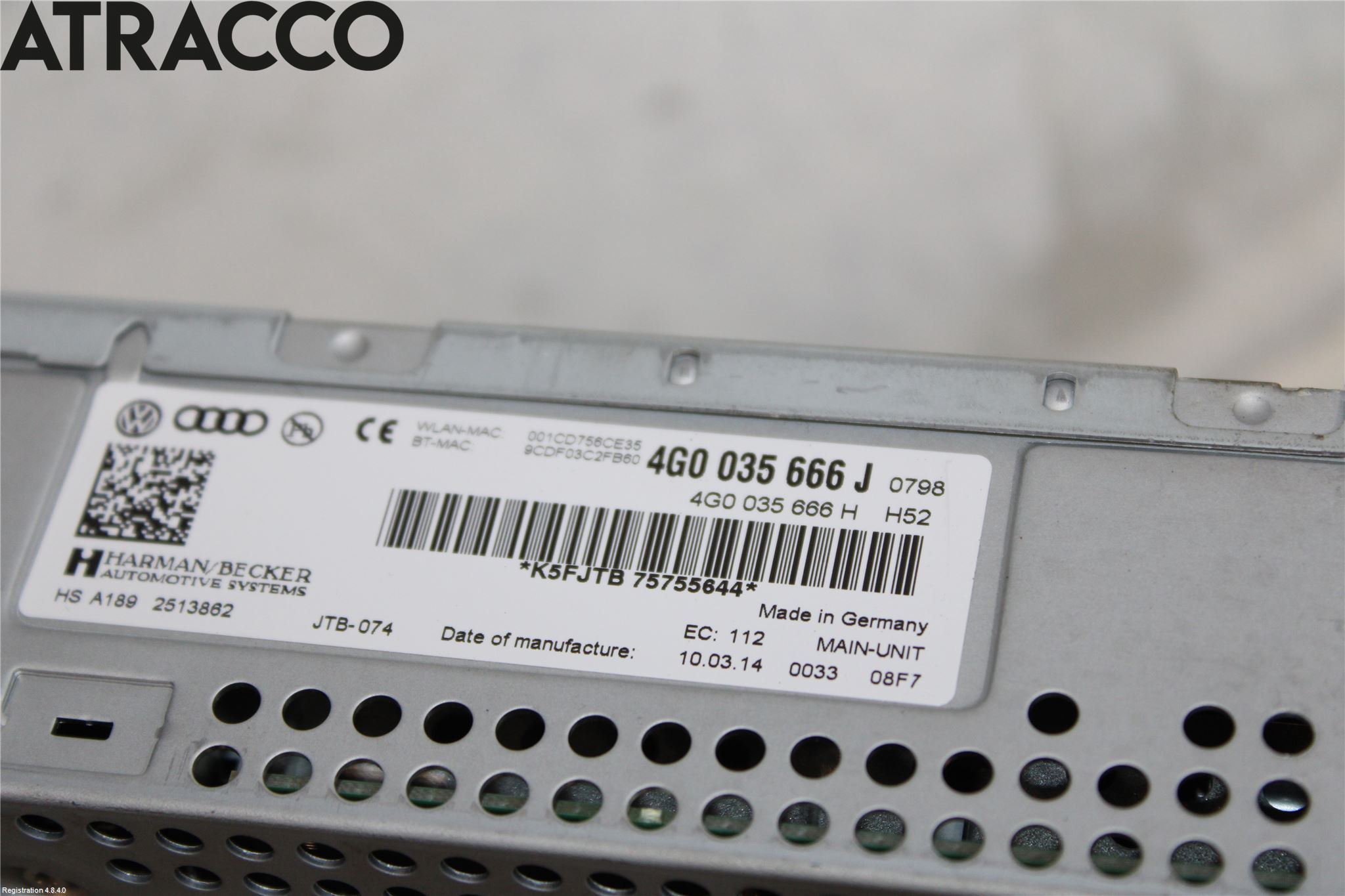 Audi A6 ALLROAD 12-18 Stereo Radio Med Cd