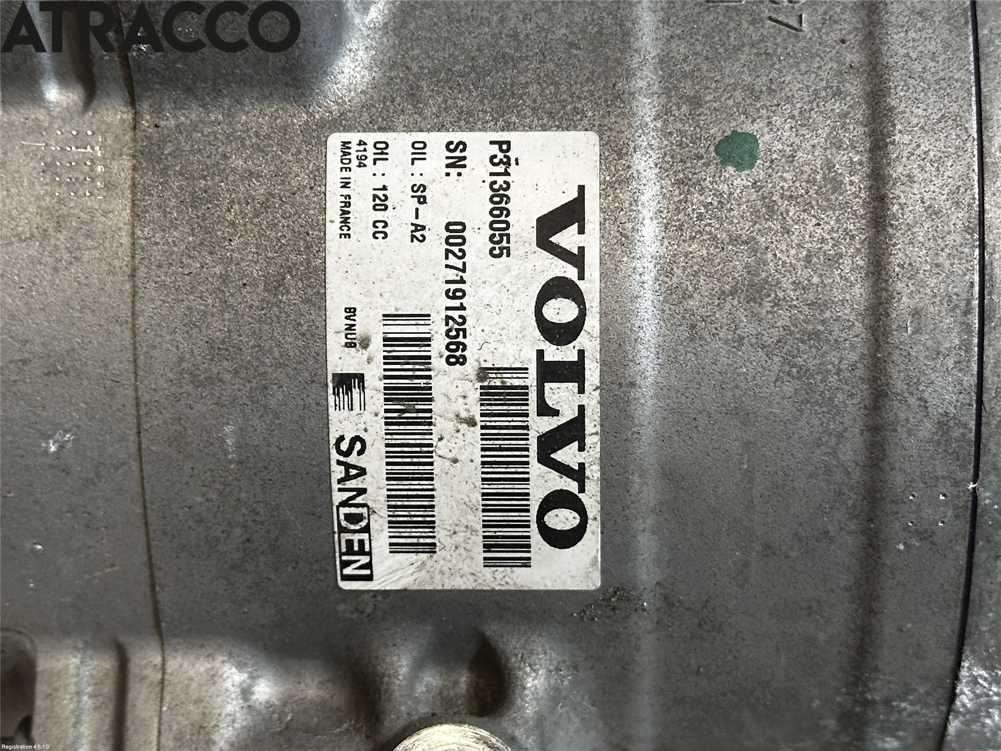 Volvo XC90/RECHARGE 16- Varme Ac Kompressor