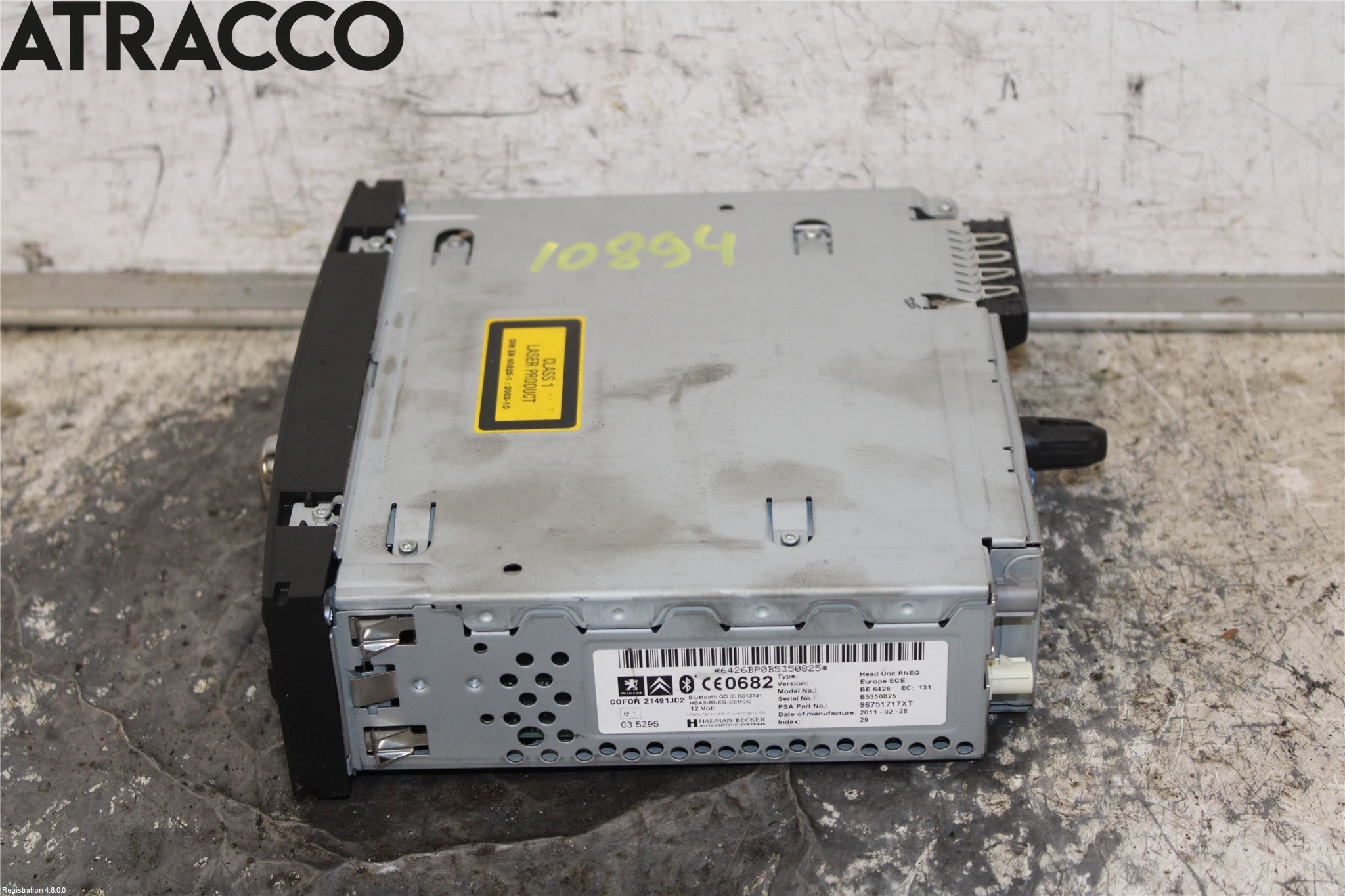 Peugeot 5008 10-16 Stereo Radio Med Cd