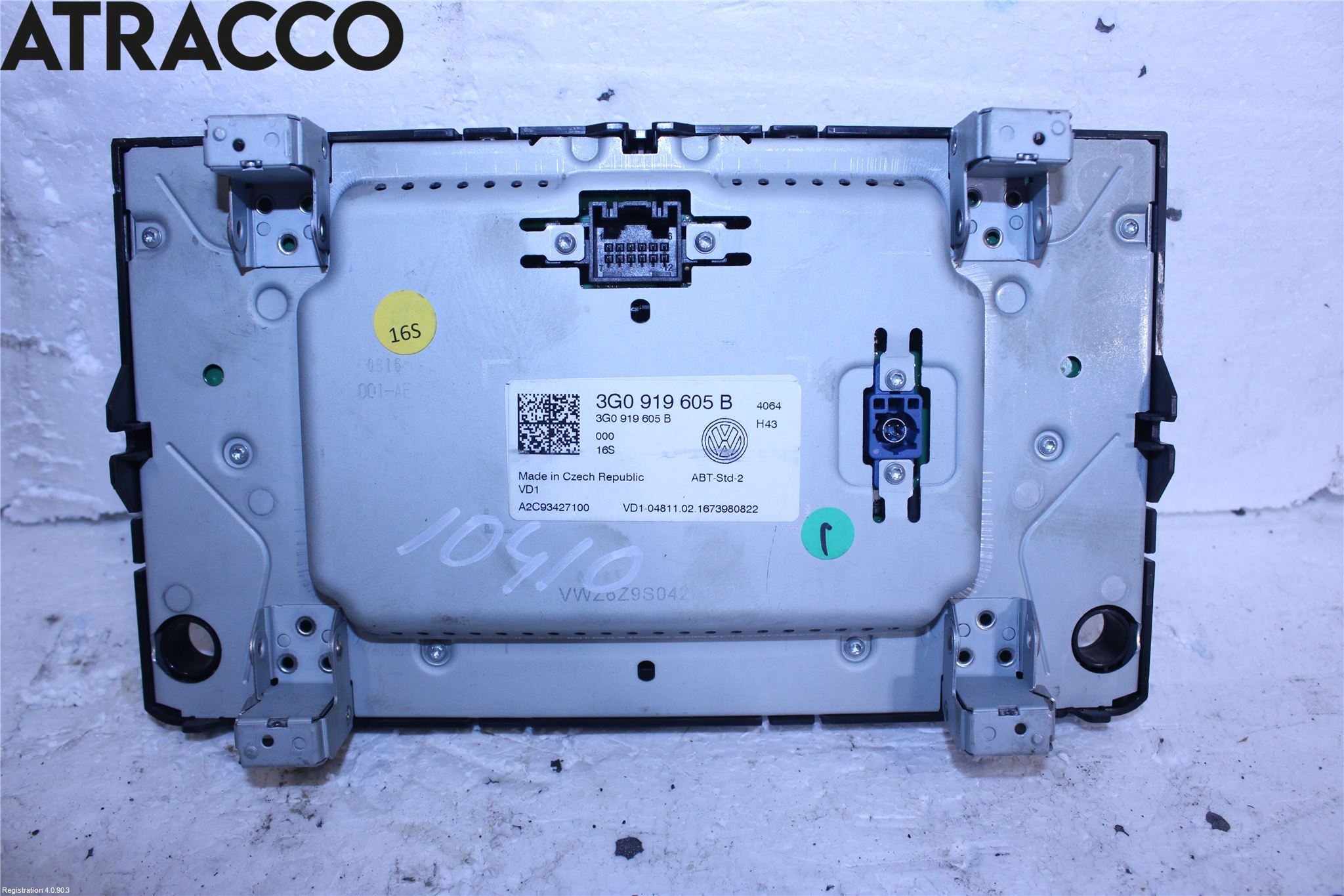 Volkswagen VW GOLF / E-GOLF VII 13-20 Multifunktionsdisplay