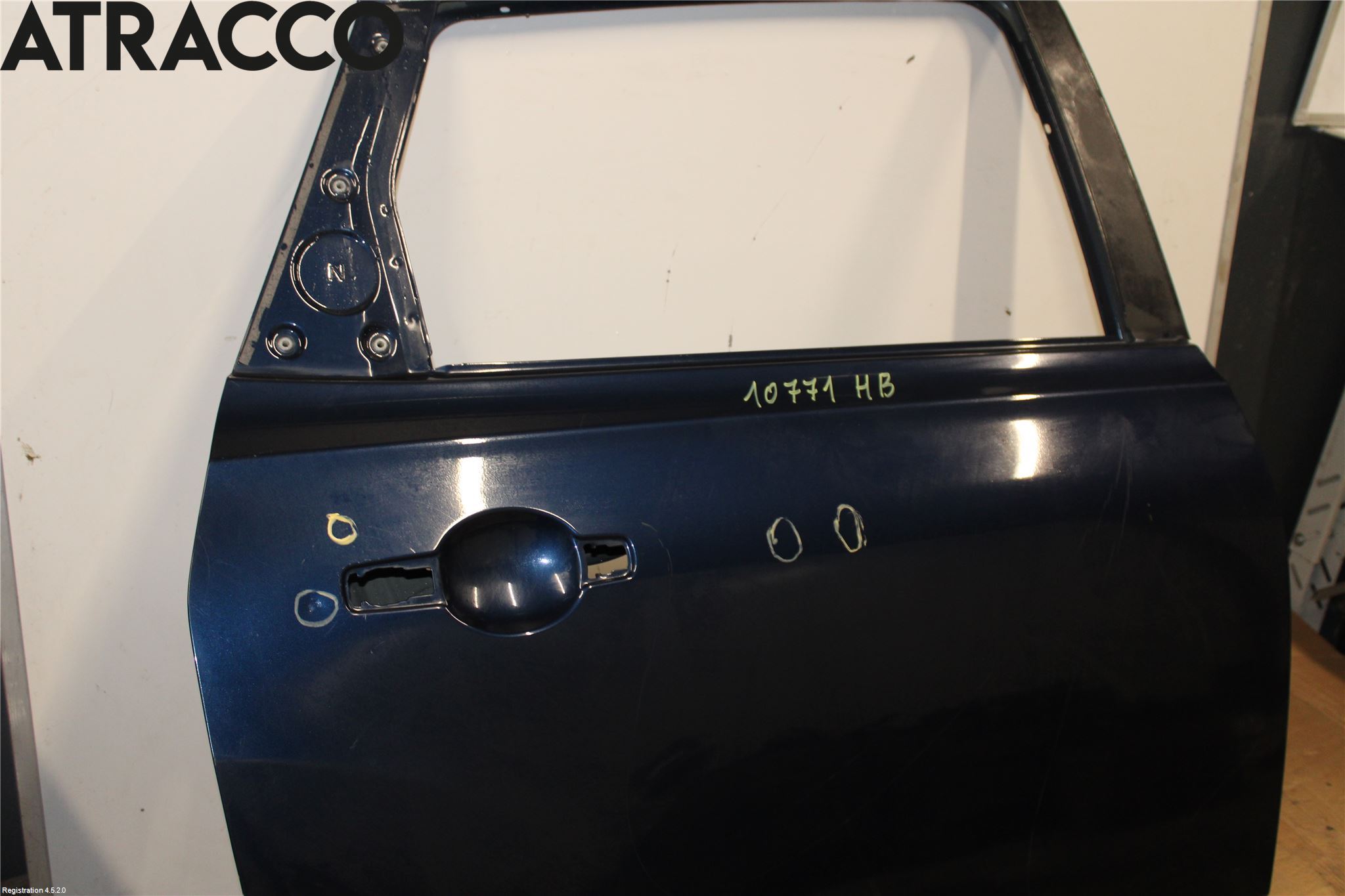 Nissan QASHQAI+2  08-10 Dør 4D Bak Høyre