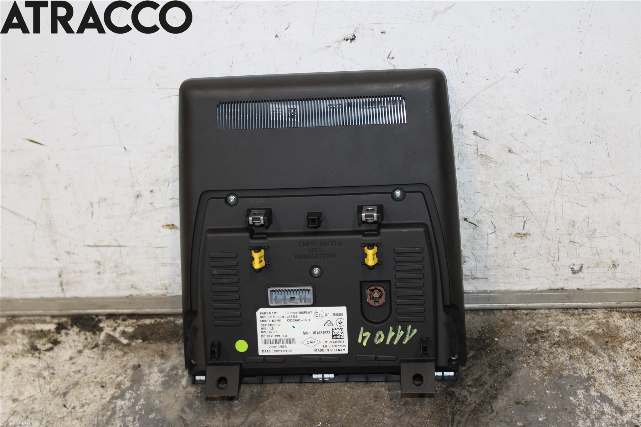 Renault CAPTUR 20-24 Multifunktionsdisplay