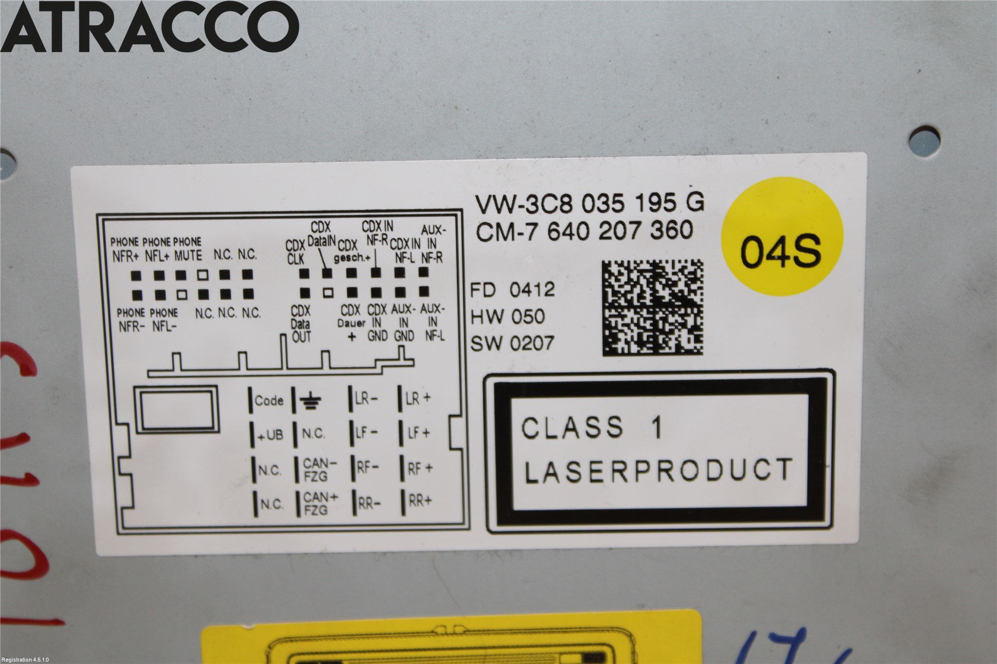 Volkswagen VW PASSAT 11-14 Stereo Radio Med Cd