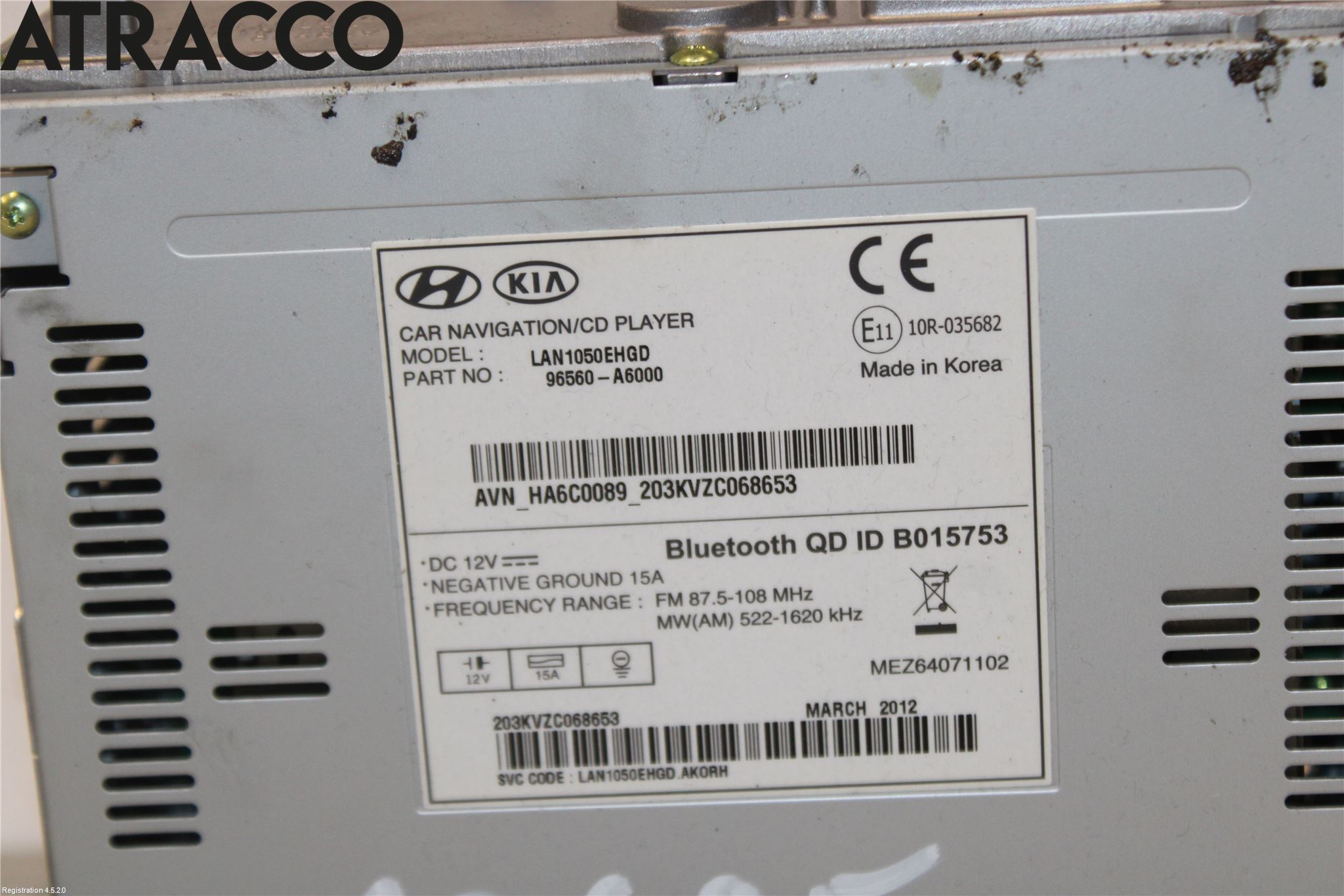 Hyundai i30 GD 13-17 Stereo Radio Med Cd