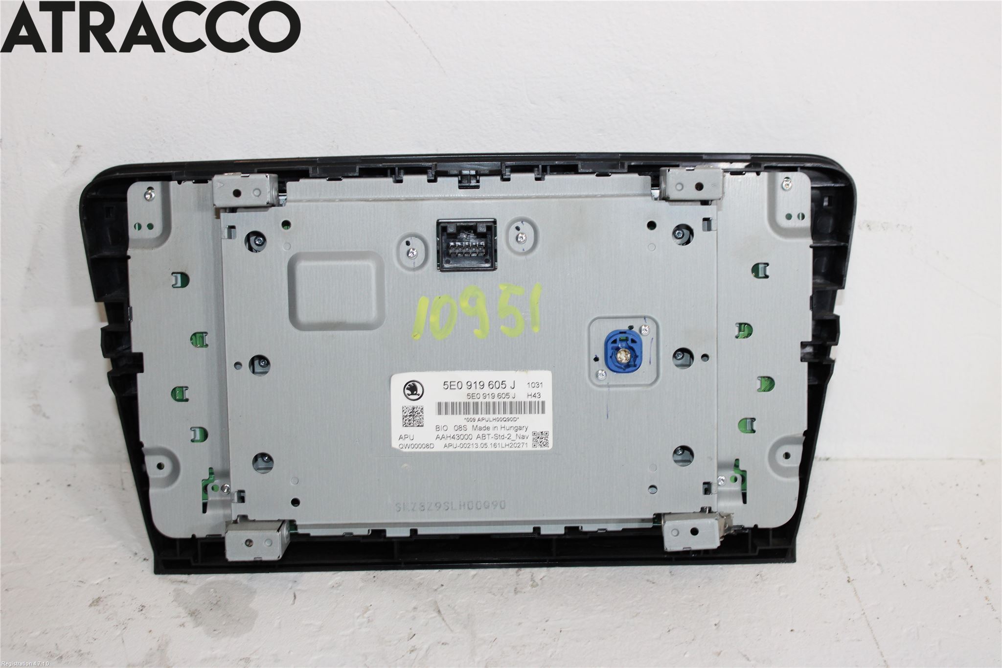 Skoda OCTAVIA (5E) 13-20 Multifunktionsdisplay