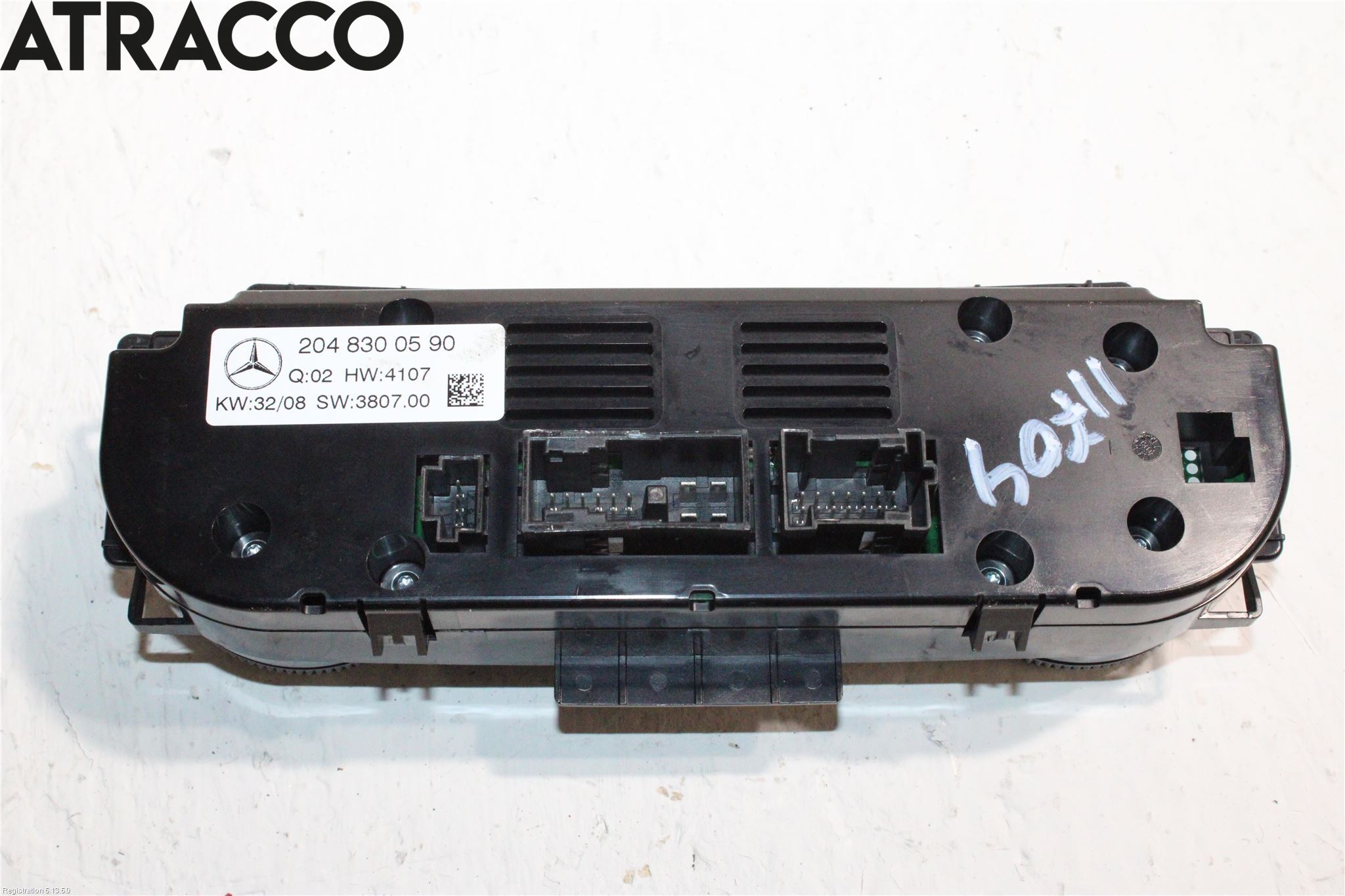 Mercedes-Benz MB C-KLASS (W204) 07-15 Varmeapparat Panel(Regulering)