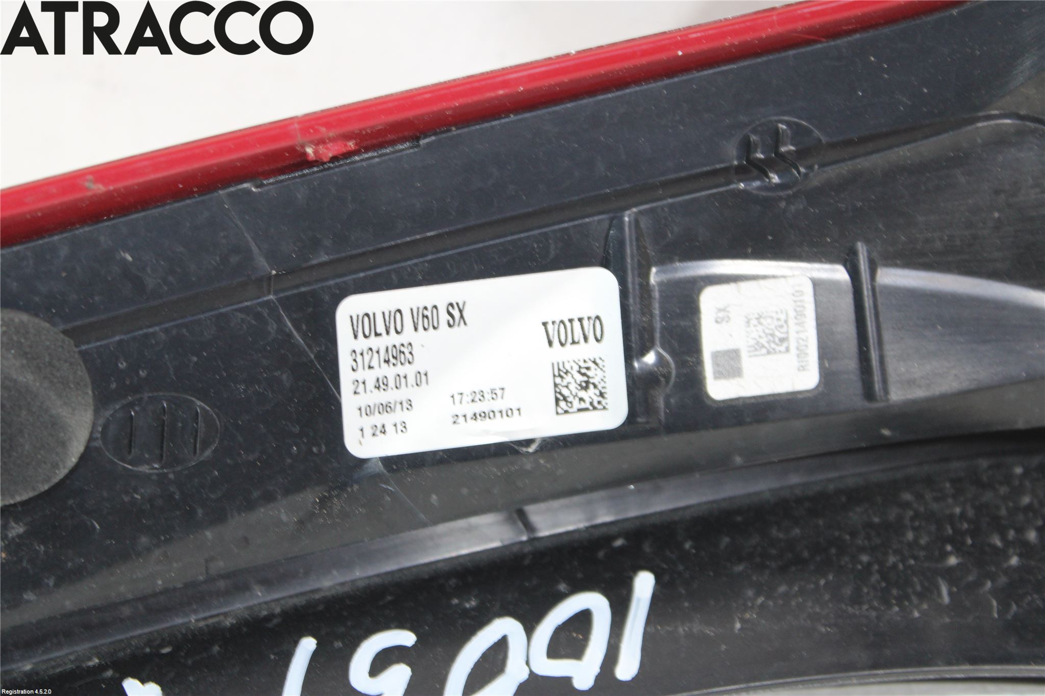 Volvo V60 14-18 Baklykt Venstre