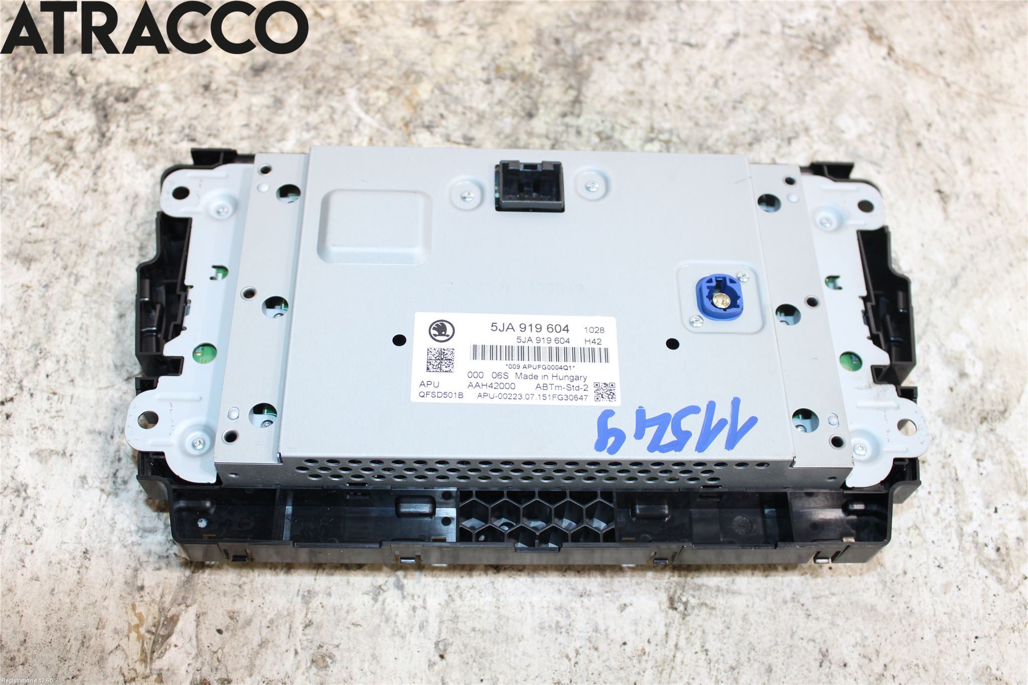 Skoda RAPID Instr Skjerm Dvd-Gps-Ac-Tlf