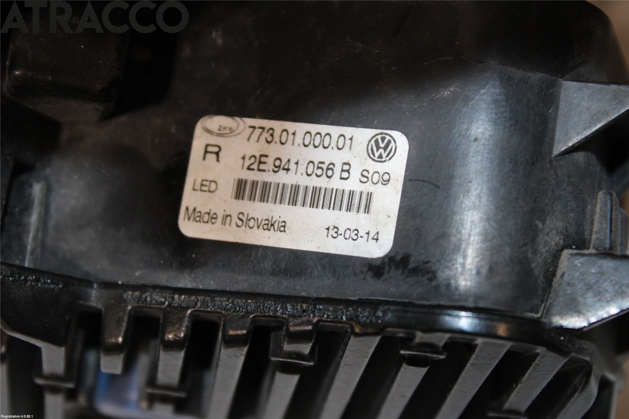 Volkswagen VW UP! / E-UP! Frontlykt-Kurve-Tåkelys