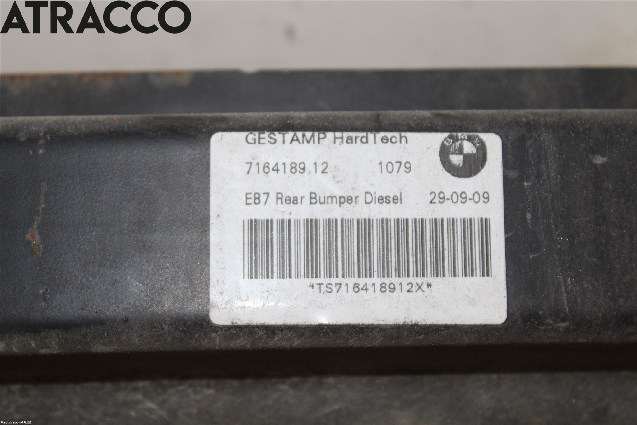 BMW 1 E87/81 5D/3D 03-11 Støtfanger Bak Bjelke