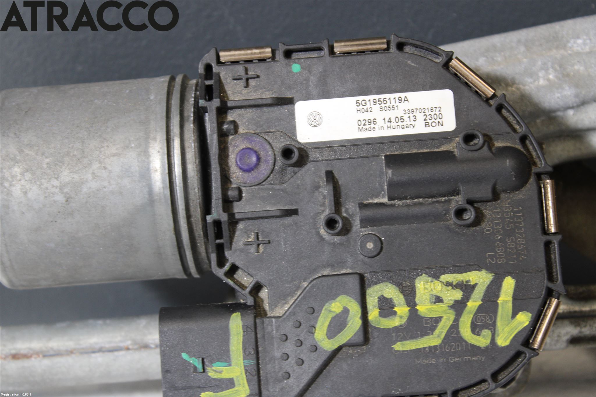 Volkswagen VW GOLF / E-GOLF VII 13-20 Viskermotor Frontrute