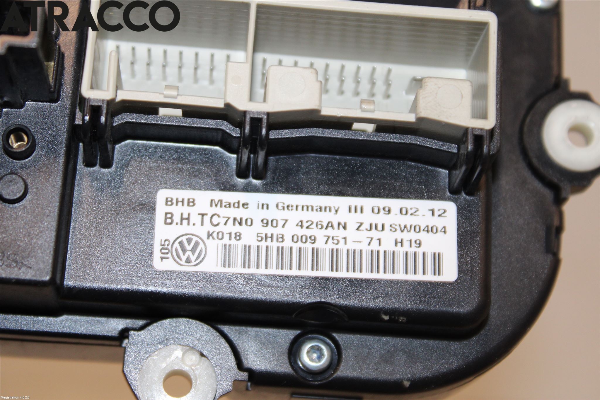 Volkswagen VW CADDY 11-15 Varme Ac Betjening-Display