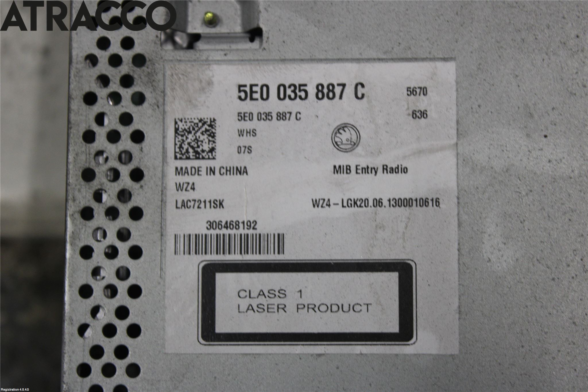 Skoda OCTAVIA (5E) 13-20 Stereo Radio Med Cd