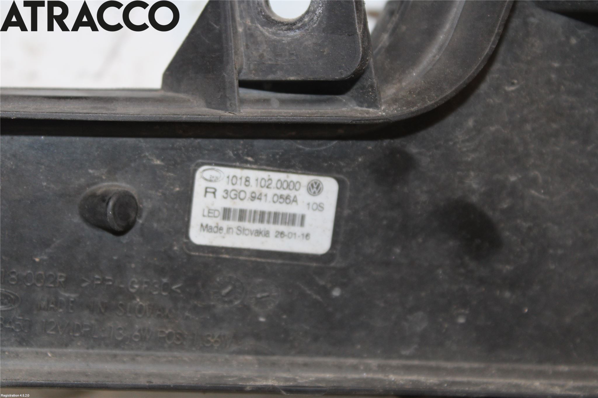 Volkswagen VW PASSAT 15-19 Frontlykt-Kurve-Tåkelys