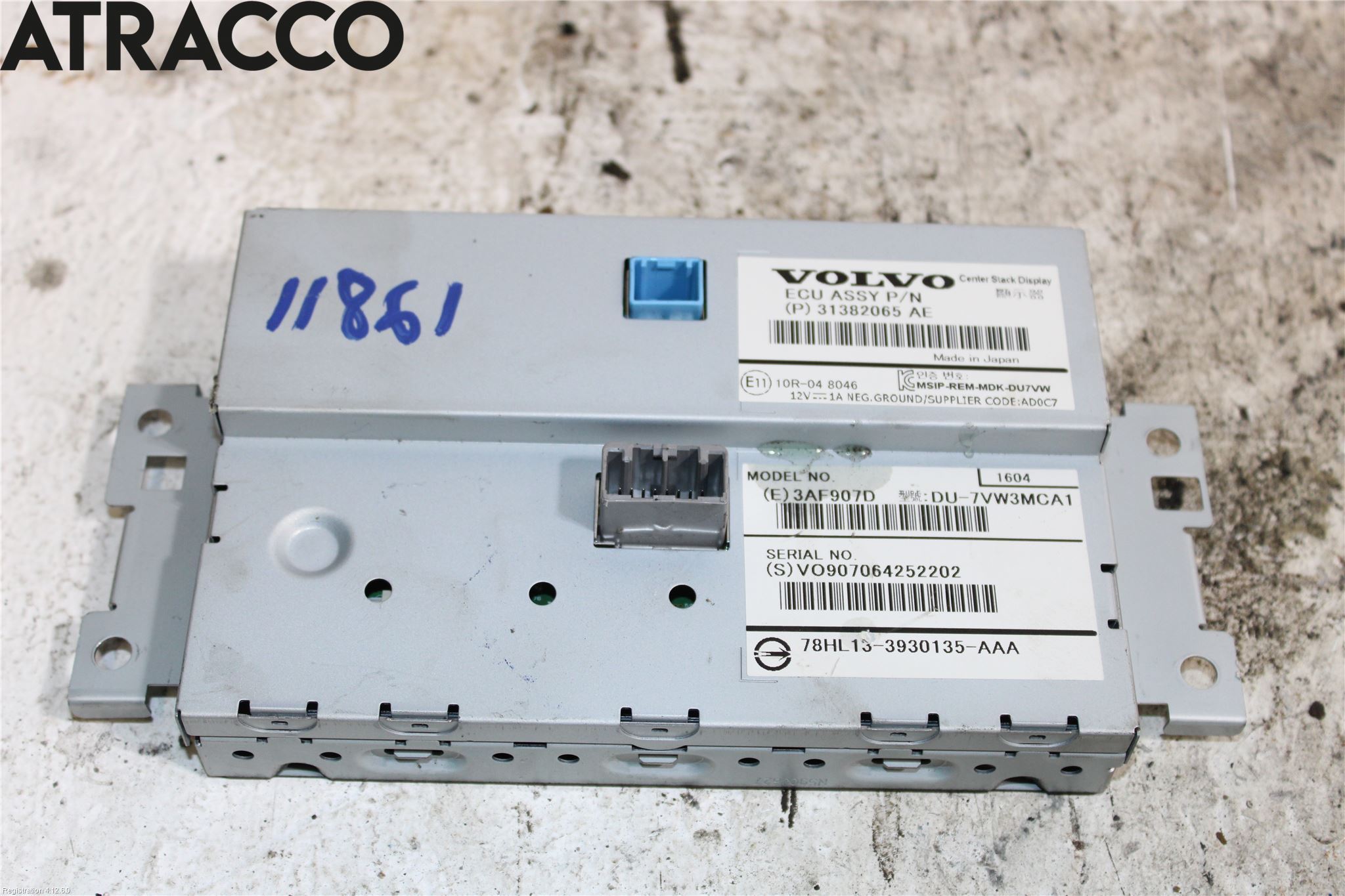 Volvo V60 14-18 Instr Skjerm Dvd-Gps-Ac-Tlf