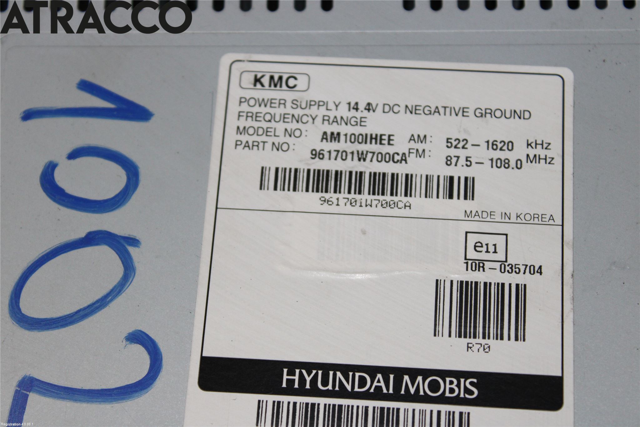 Kia RIO 12-16 Stereo Radio Med Cd