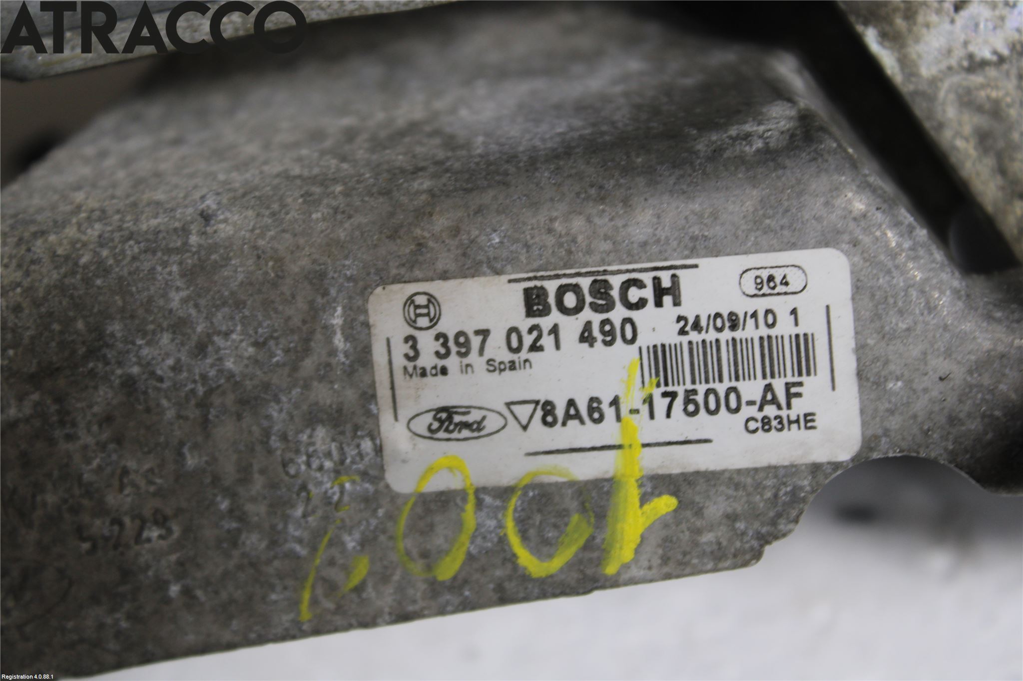 Ford FIESTA 09-12 Viskermotor Frontrute