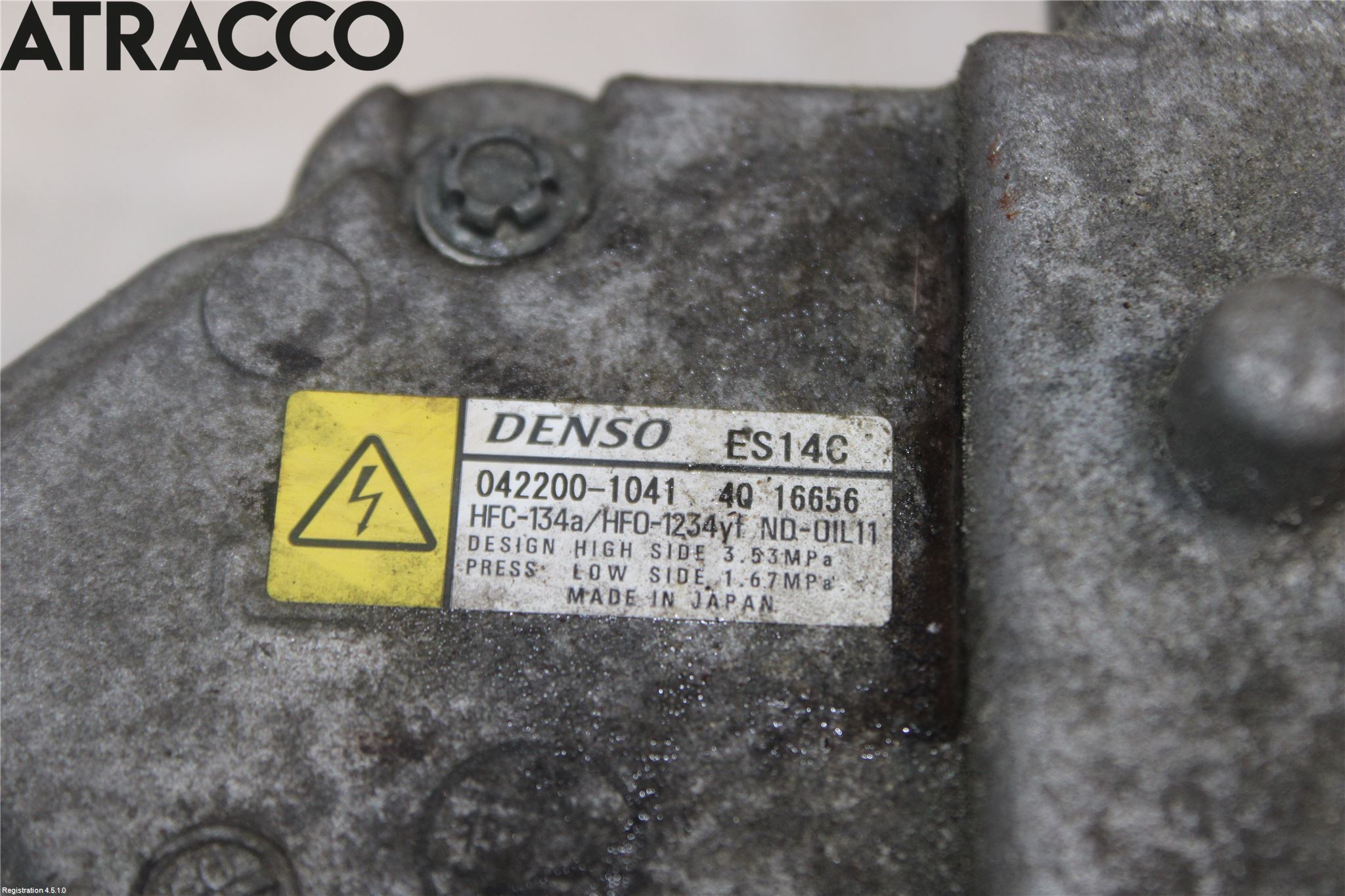 Toyota YARIS XP130 12-14 Varme Ac Kompressor