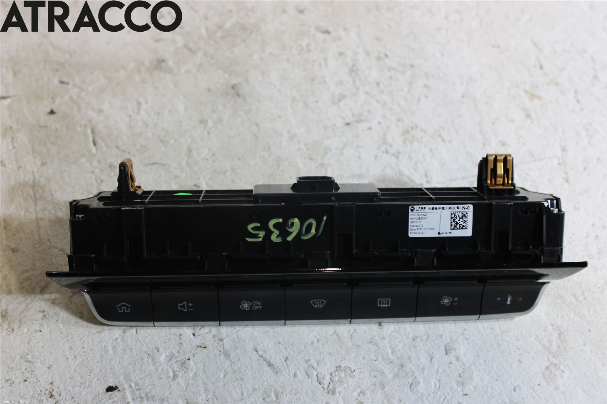 MG ZS EV 20- Varme Ac Betjening-Display