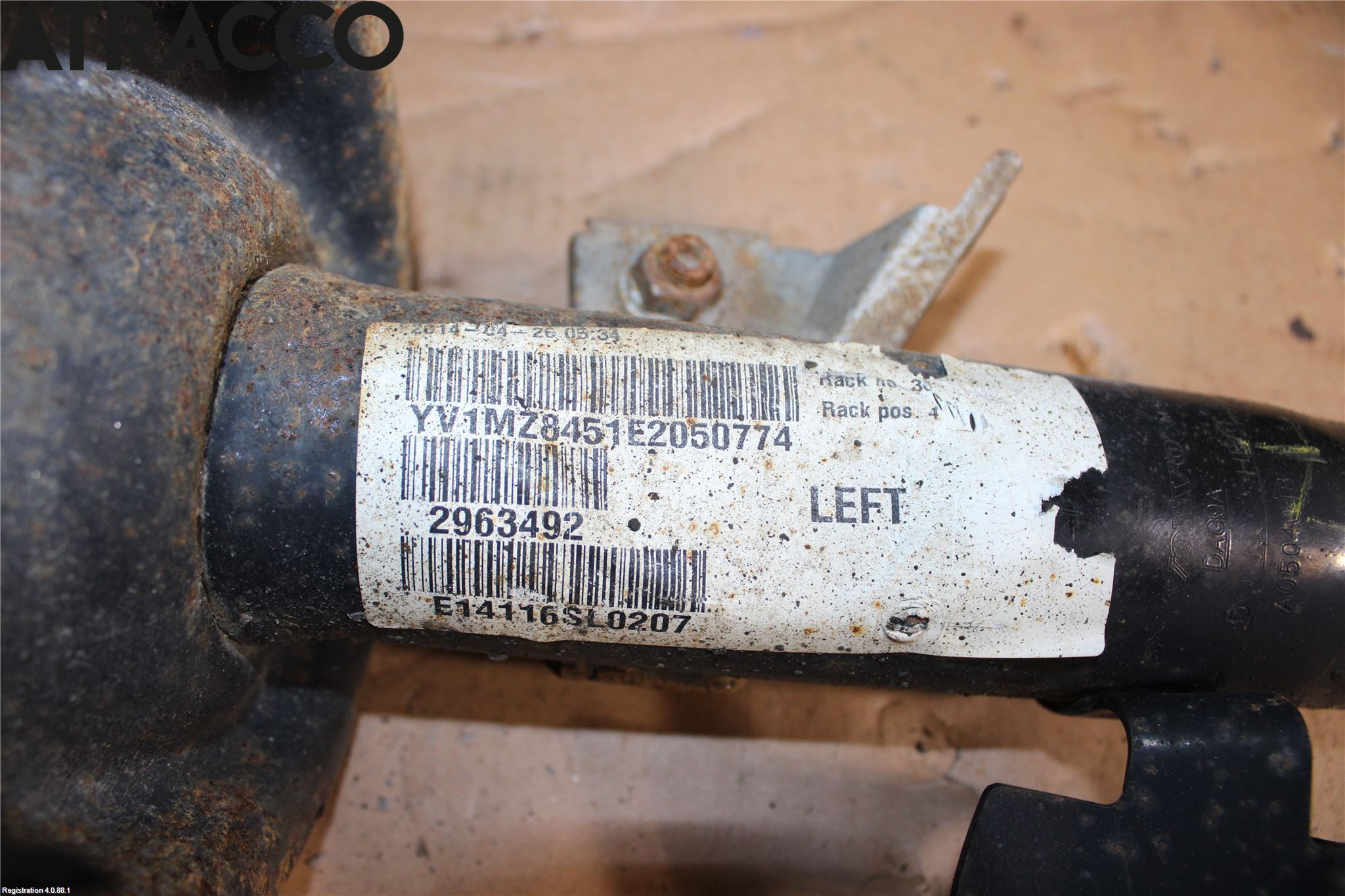 Volvo V40 12-19 Fjærbein Foran Venstre