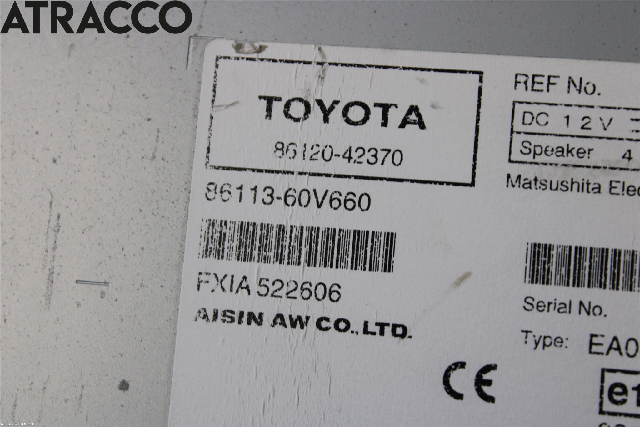Toyota RAV 4 06-12 Stereo Radio
