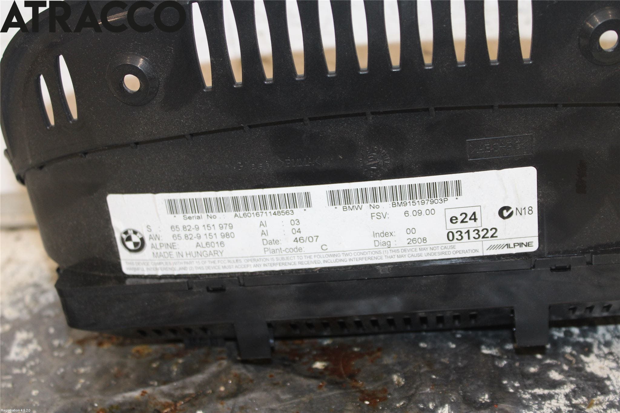 BMW 3 E90/91 SED/TOU 05-12 Kjørecomputer