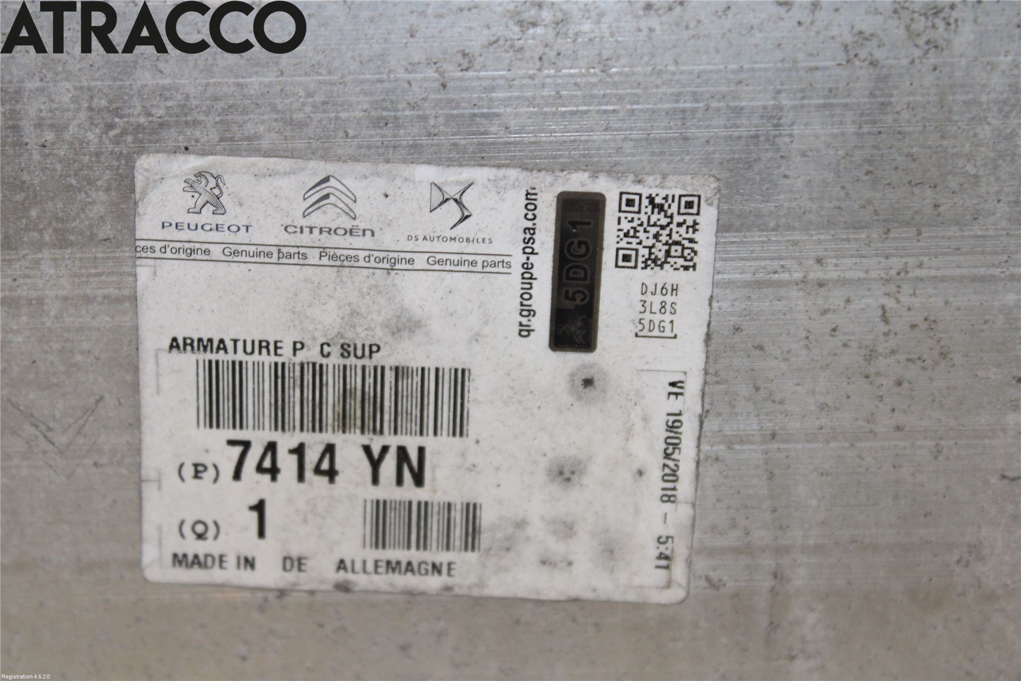 Citroen BERLINGO 08-18 Støtfanger Foran Bjelke