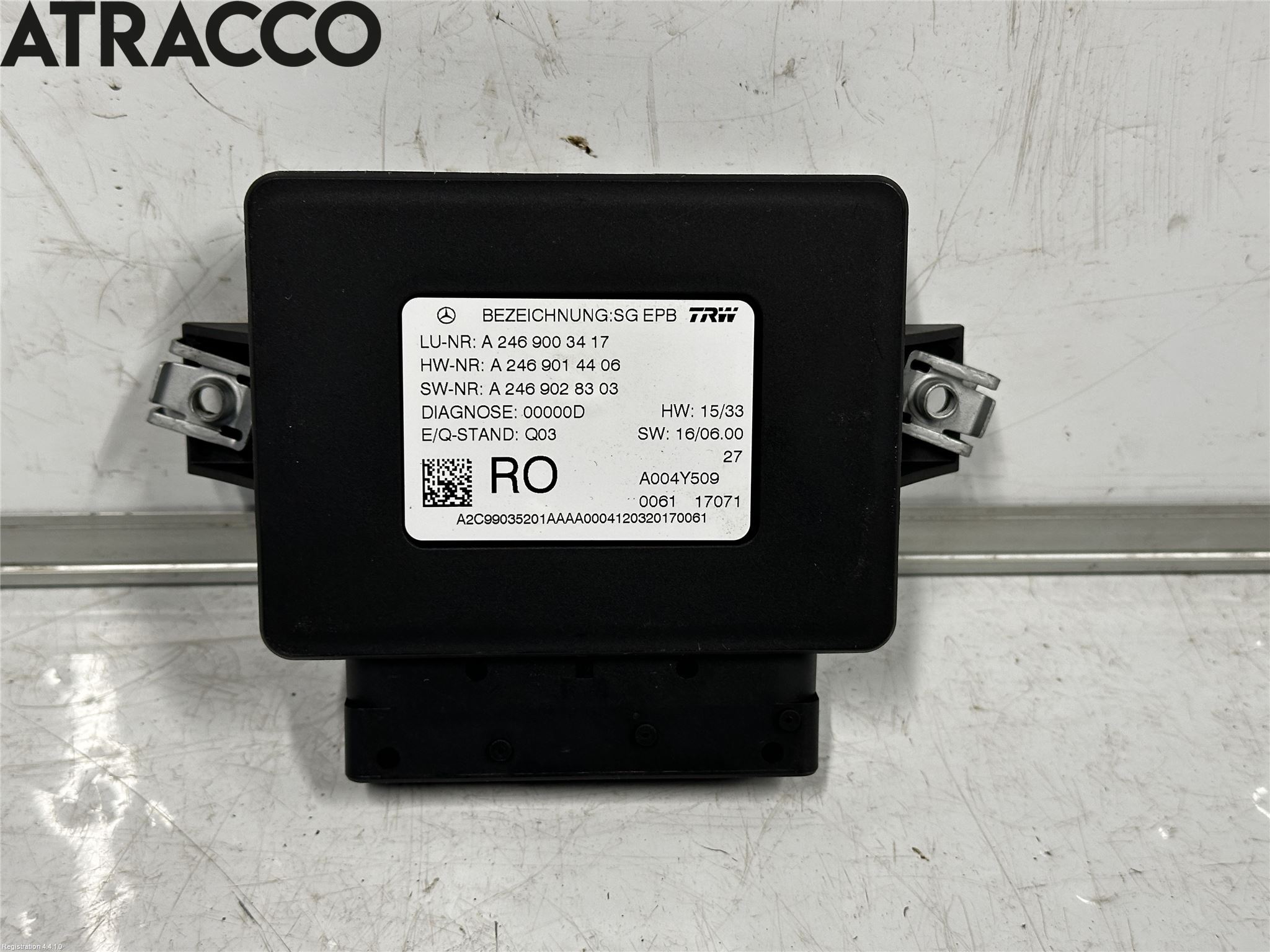 Mercedes-Benz MB B-KLASS (W246/W242) 12-19 Styreenhet Parkbrems