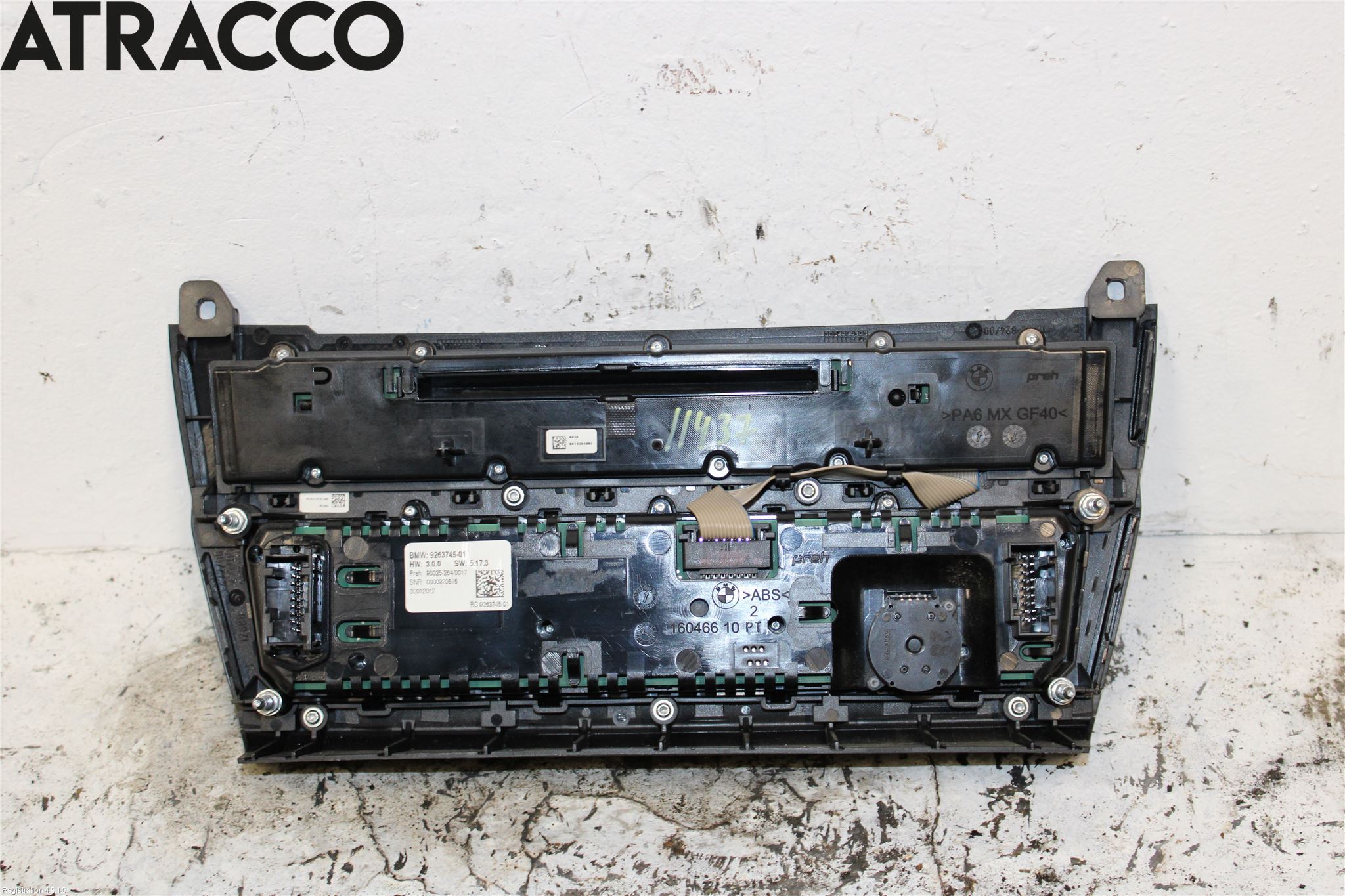 BMW 5 F10/F11/F18 09-17 Varme Ac Betjening-Display