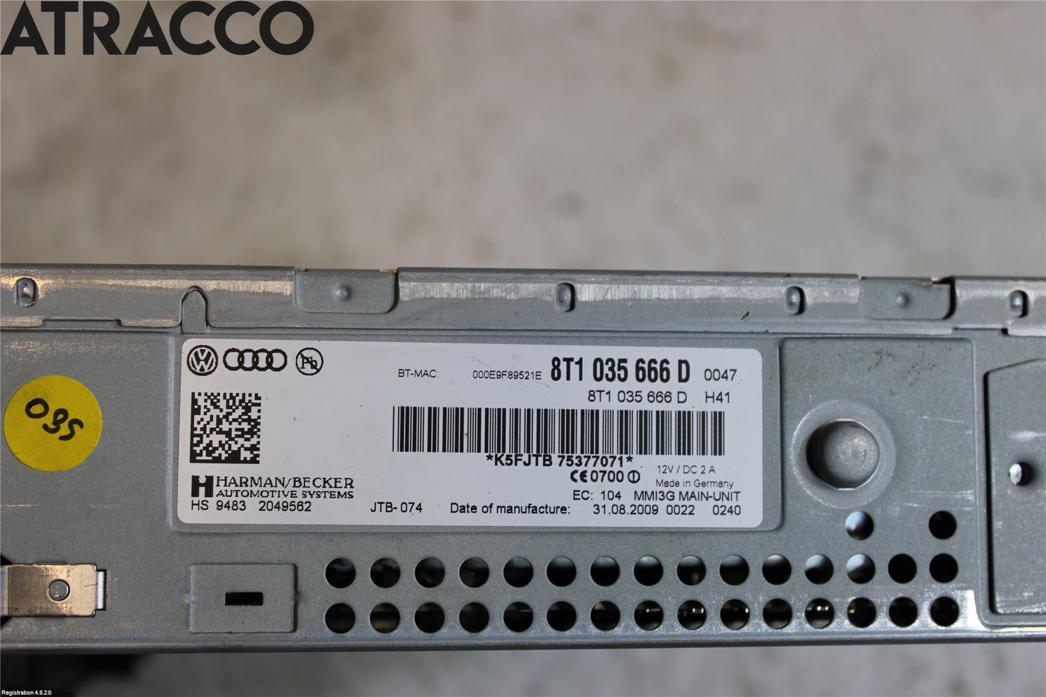Audi A4/S4 08-11 Stereo Radio Med Cd