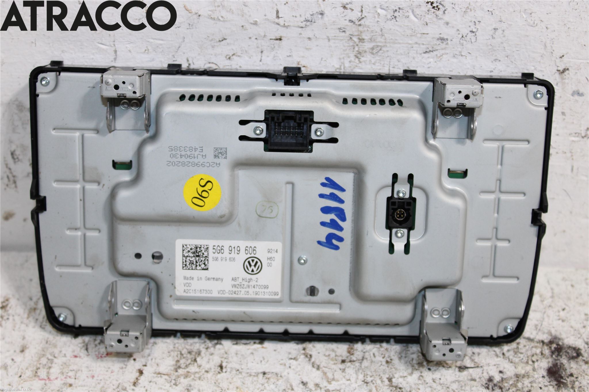 Volkswagen VW GOLF / E-GOLF VII 13-20 Multifunktionsdisplay