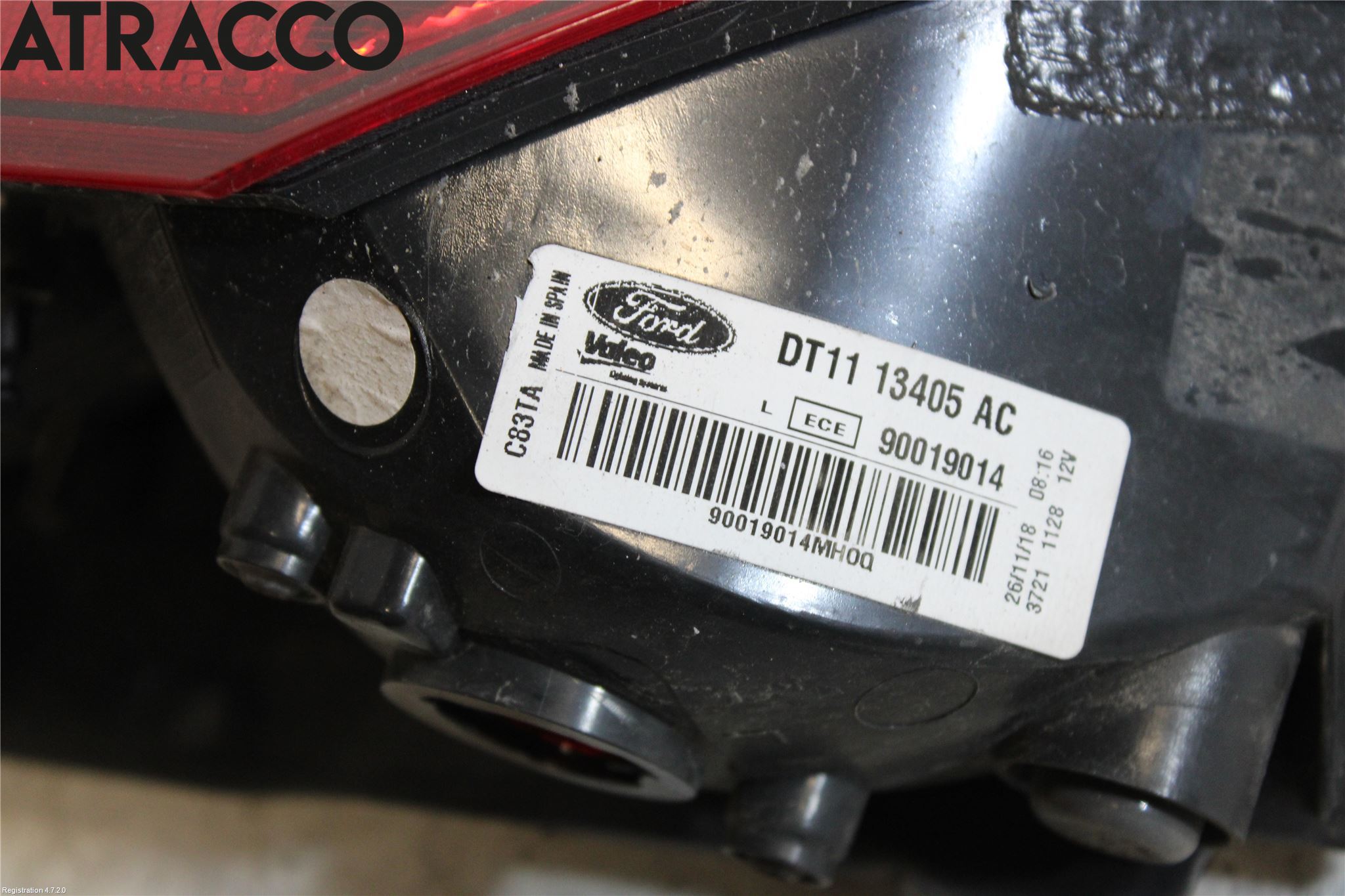 Ford TRANSIT/TOURNEO CONNECT 13-22 Baklykt Venstre