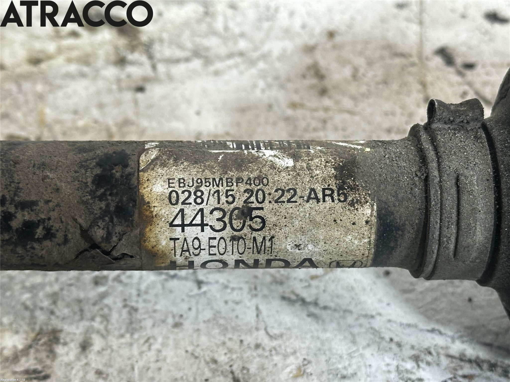 Honda CIVIC 12-16 Drivaksel Foran Kompl Høyre