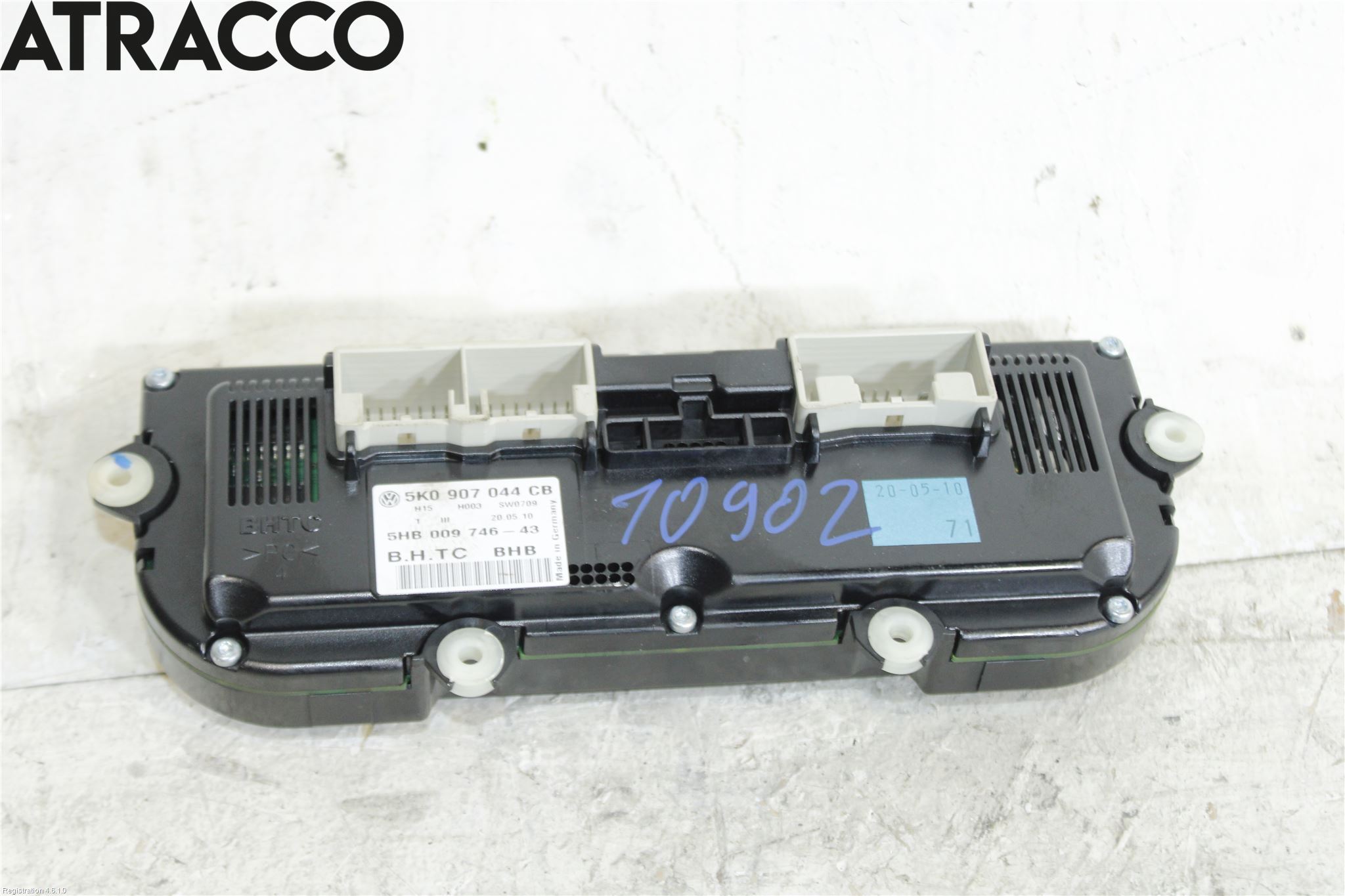 Volkswagen VW GOLF VI 09-13 Varme Ac Betjening-Display