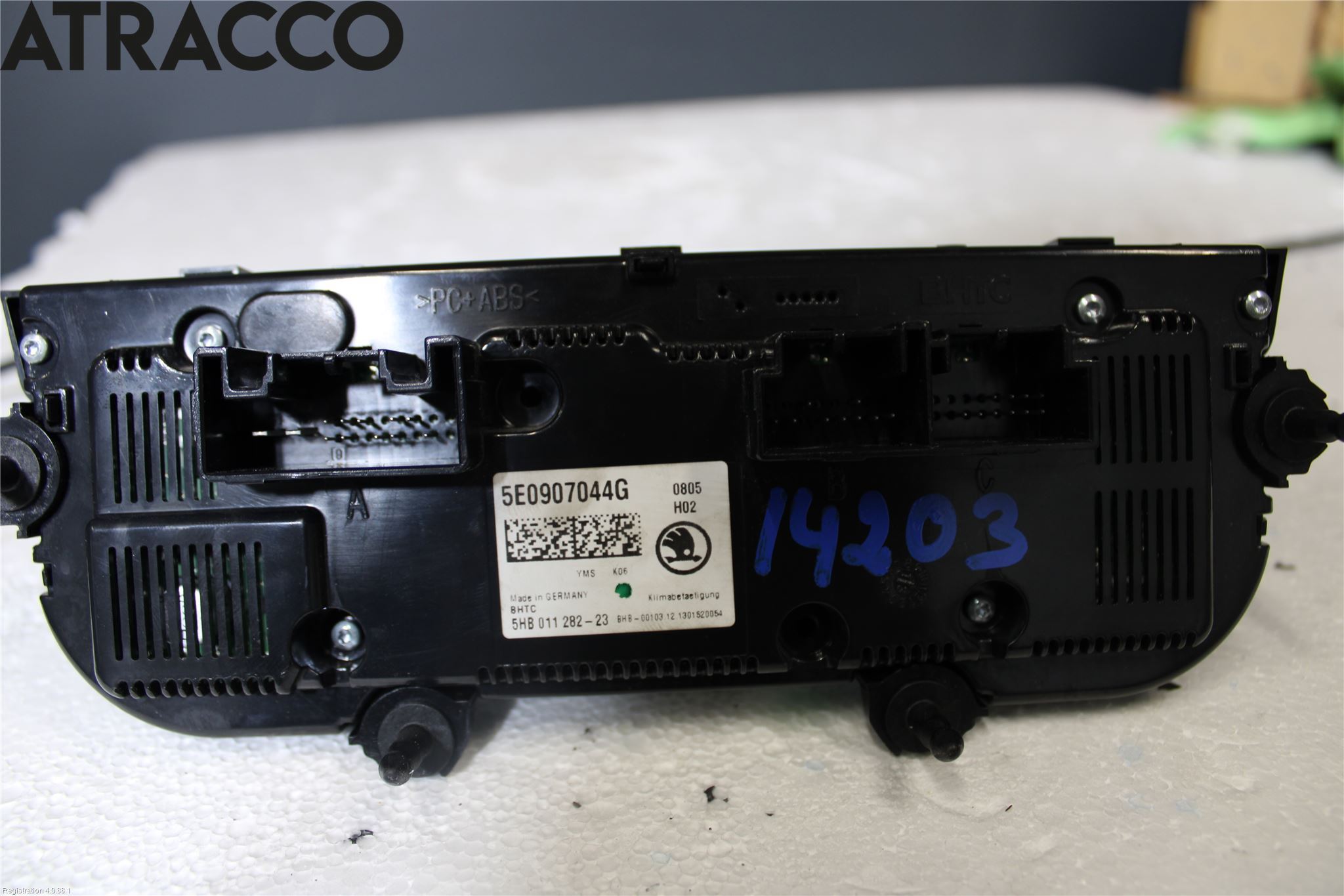 Skoda OCTAVIA (5E) 13-20 Varme Ac Betjening-Display