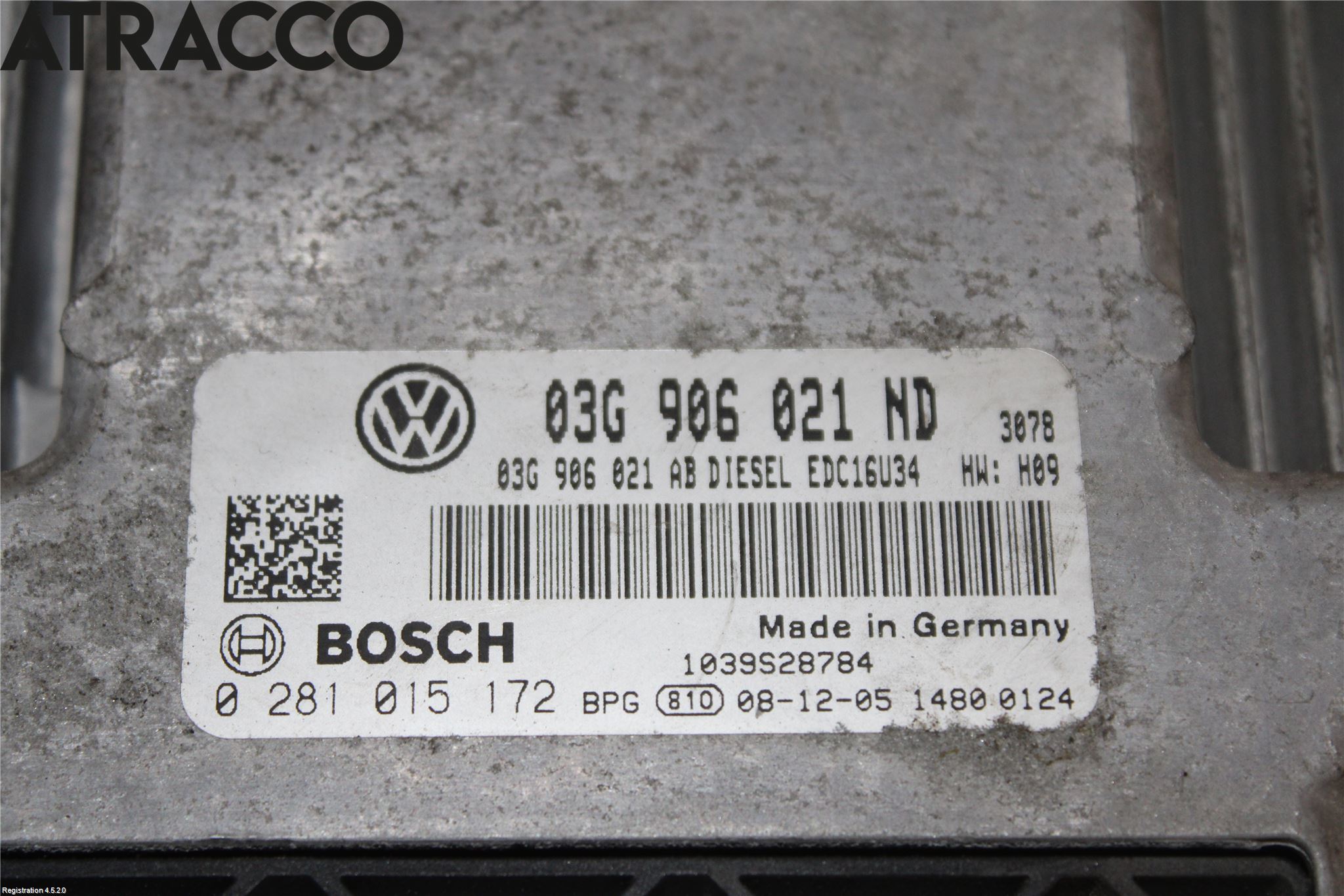 Volkswagen VW TOURAN 03-10 Styreenhet Innsprøytning