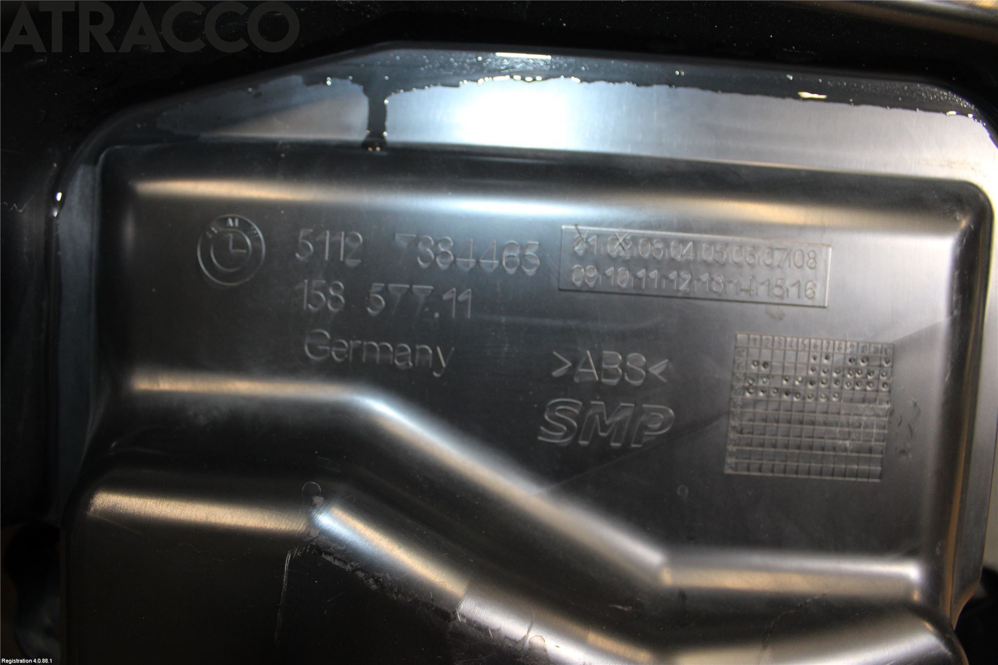 BMW 3 F30/F31/F80 12-19 Støtfangerfeste Bak Venstre