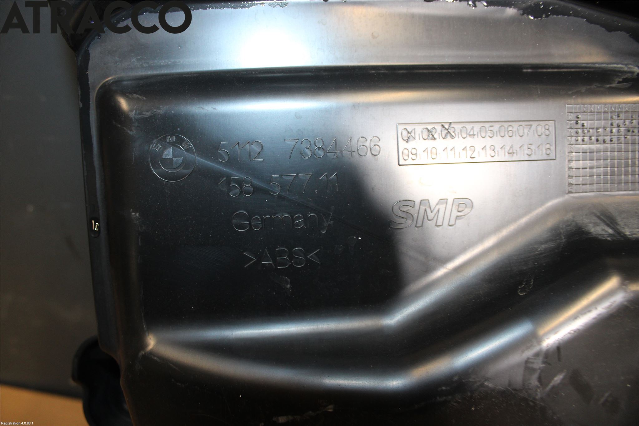 BMW 3 F30/F31/F80 12-19 Støtfangerfeste Bak Høyre