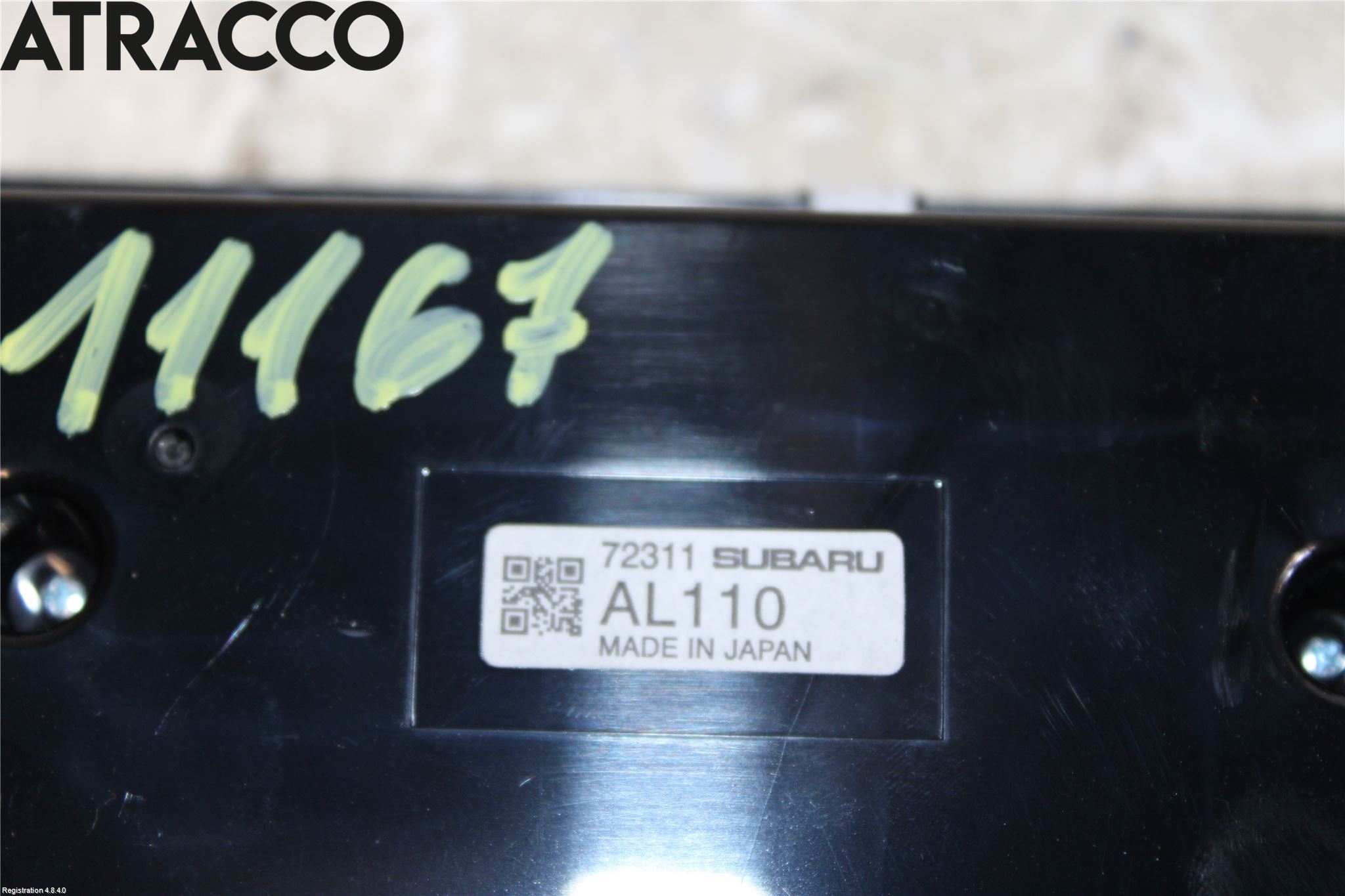 Subaru OUTBACK 15-20 Varme Ac Betjening-Display