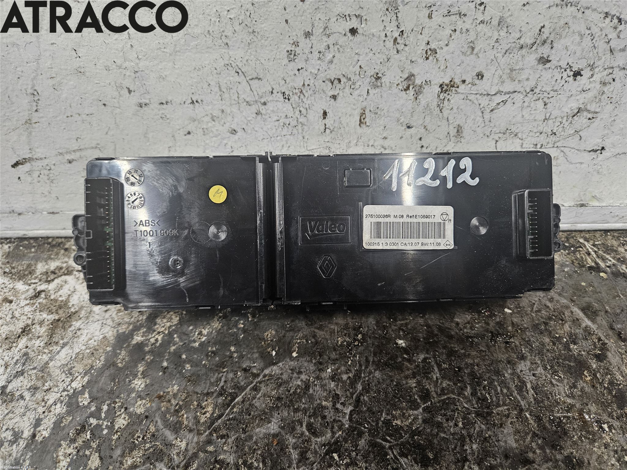 Renault SCÉNIC III / GRAND SCÉNIC 09-16 Varme Ac Betjening-Display