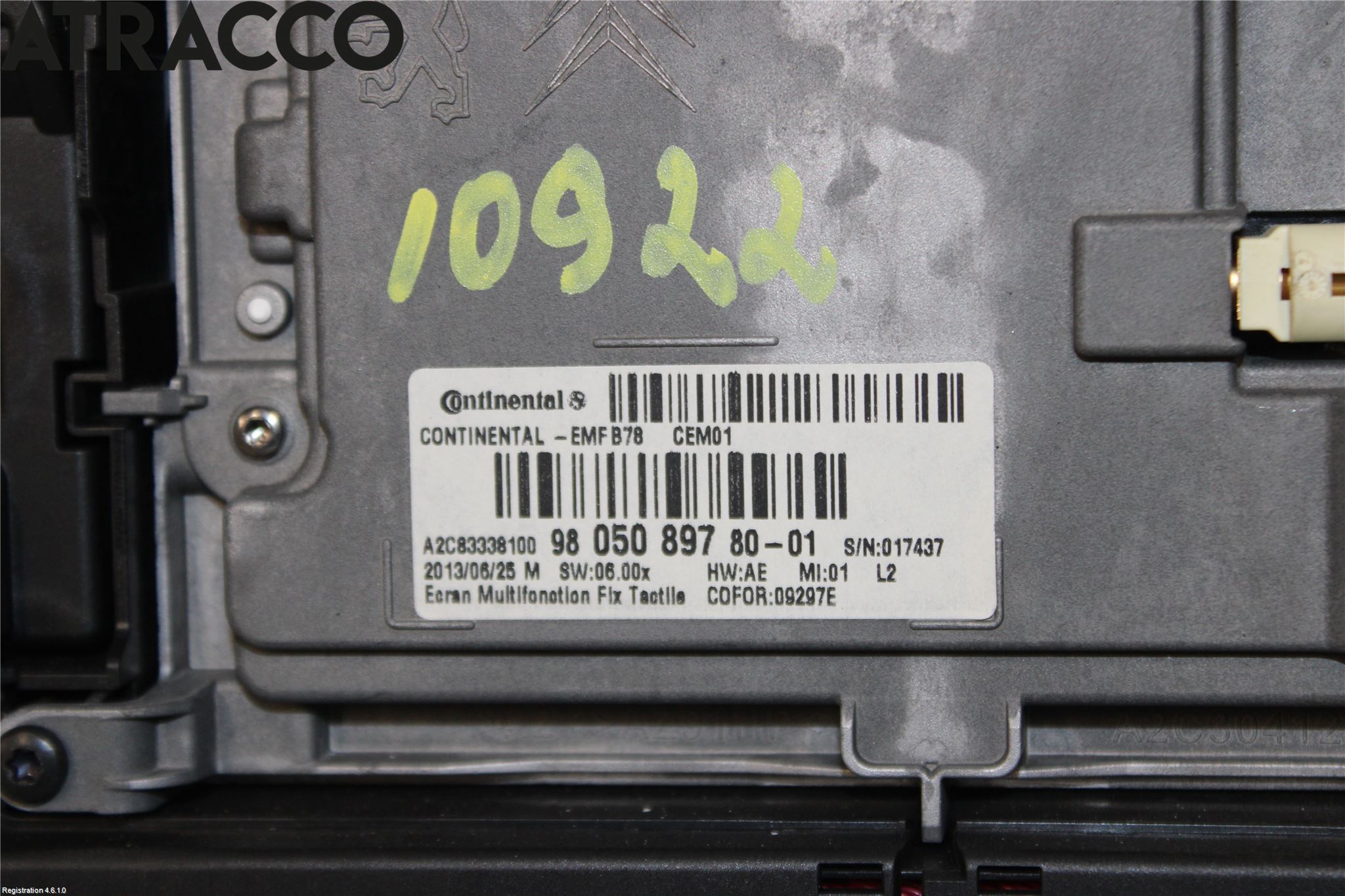 Citroen C4 PICASSO 14-18 Multifunktionsdisplay