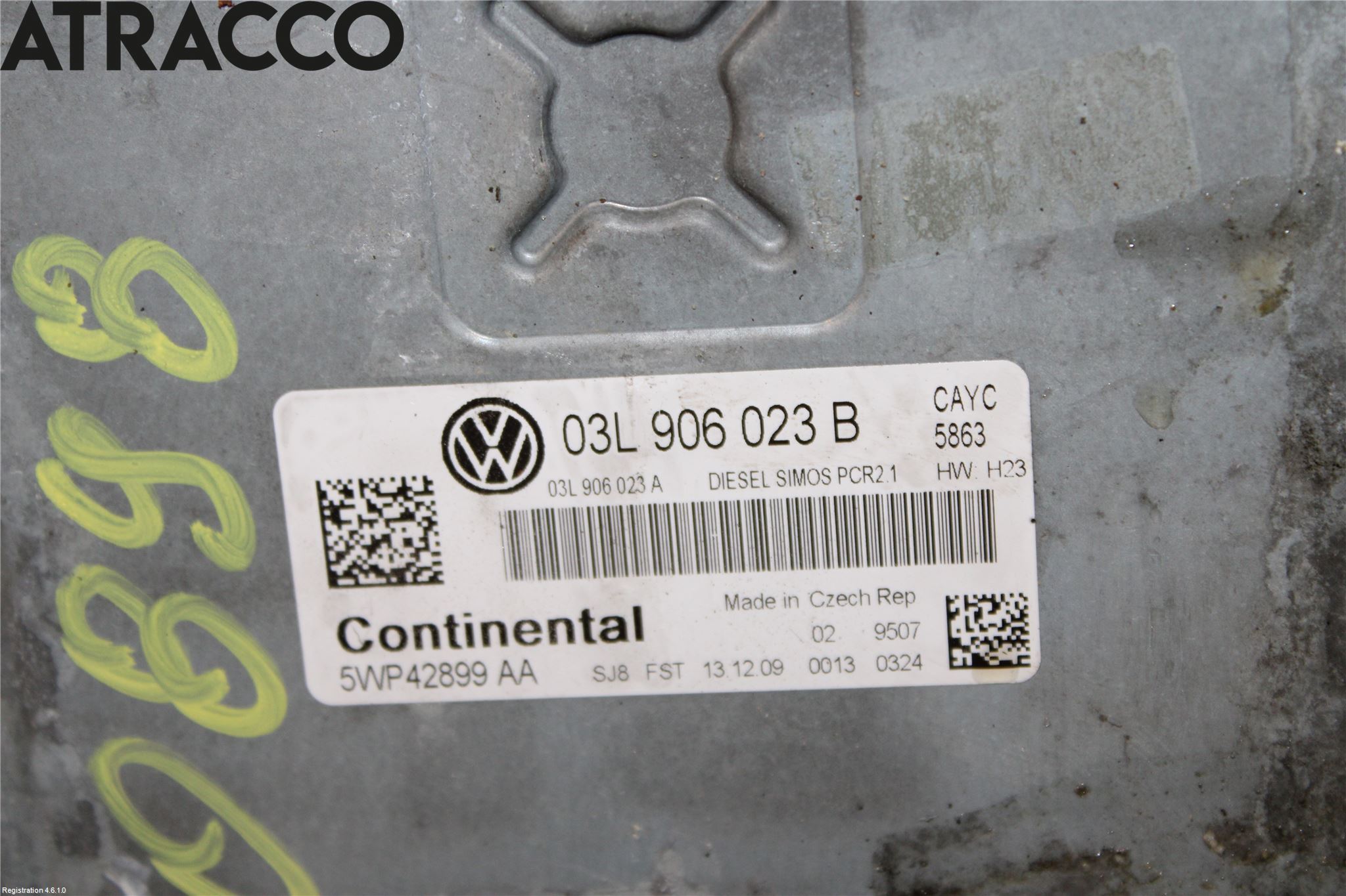 Volkswagen VW GOLF VI 09-13 Styreenhet Innsprøytning