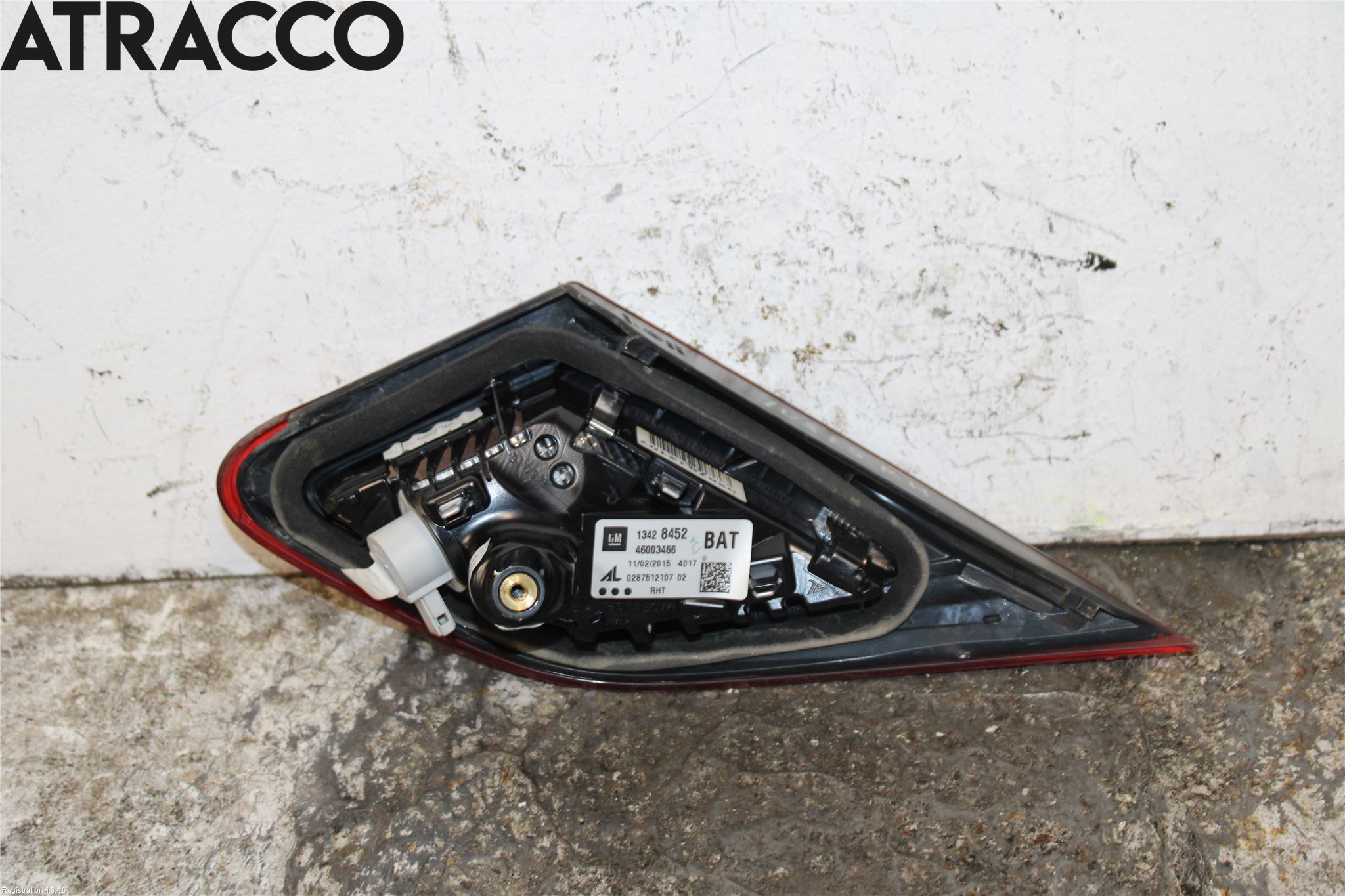 Opel CORSA E 15-19 Baklykt Høyre  På Luke(Indre)